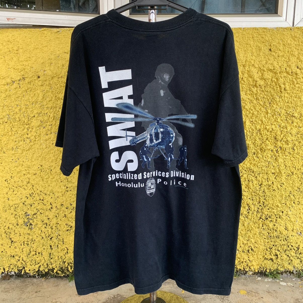 Vintage Honolulu police SWAT vintage 90s Size US XL / EU 56 / 4 - 1 Thumbnail