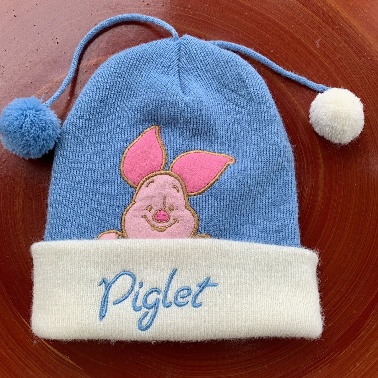 image of Disney Piglet Beanie Nice Design in Blue, Men's
