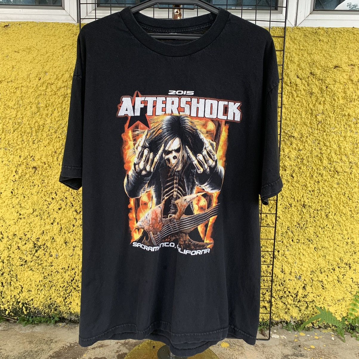 Band Tees Aftershock music fest sacramento, california black shirt tee Size US L / EU 52-54 / 3 - 3 Thumbnail