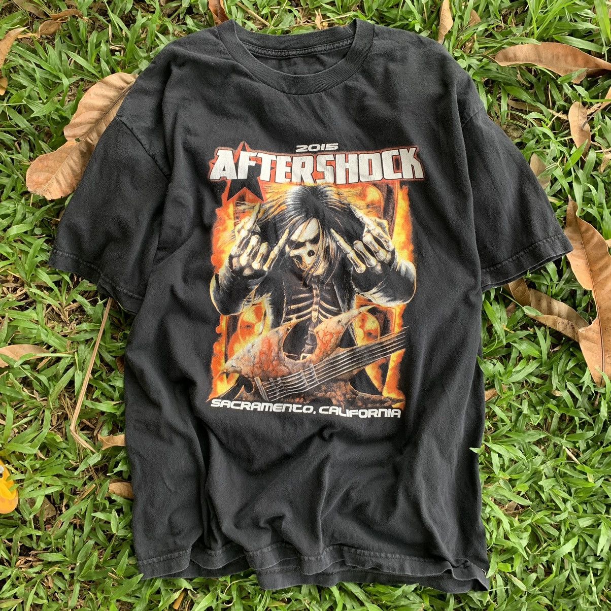 Band Tees Aftershock music fest sacramento, california black shirt tee Size US L / EU 52-54 / 3 - 5 Thumbnail