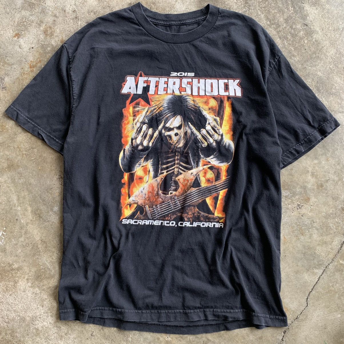 Band Tees Aftershock music fest sacramento, california black shirt tee Size US L / EU 52-54 / 3 - 9 Thumbnail