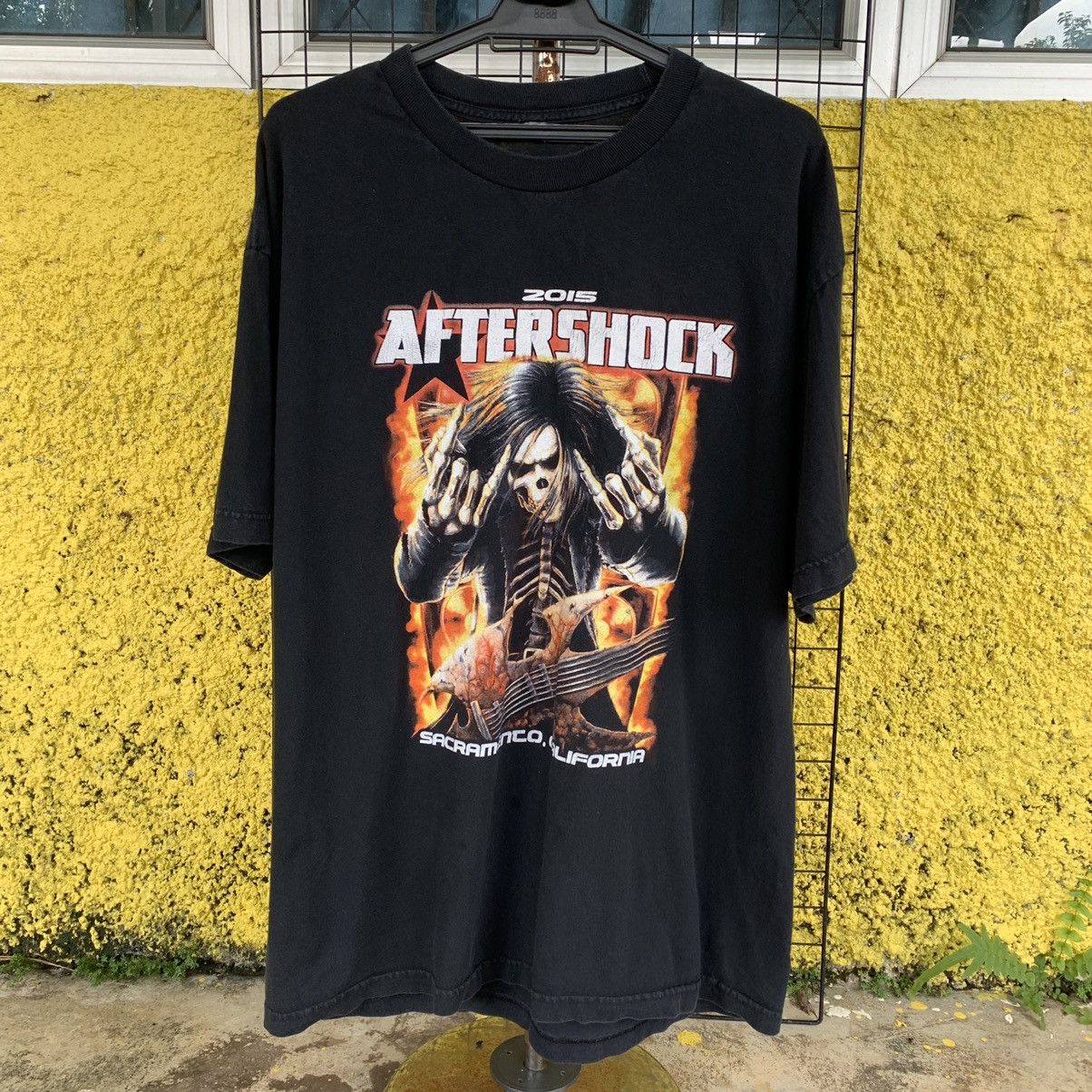 Band Tees Aftershock music fest sacramento, california black shirt tee Size US L / EU 52-54 / 3 - 11 Thumbnail