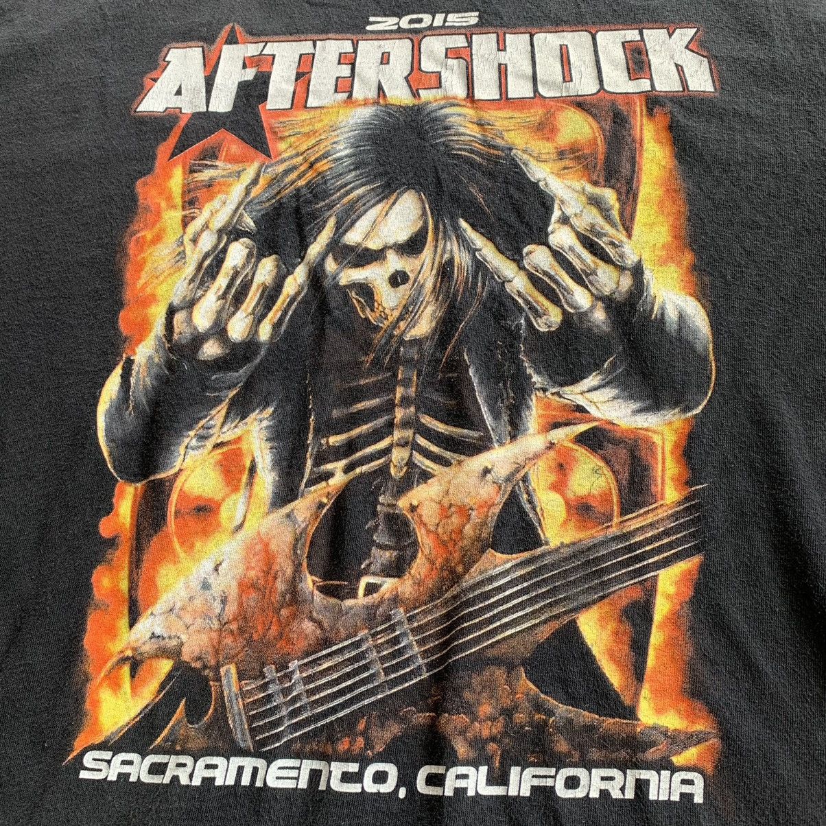Band Tees Aftershock music fest sacramento, california black shirt tee Size US L / EU 52-54 / 3 - 7 Thumbnail