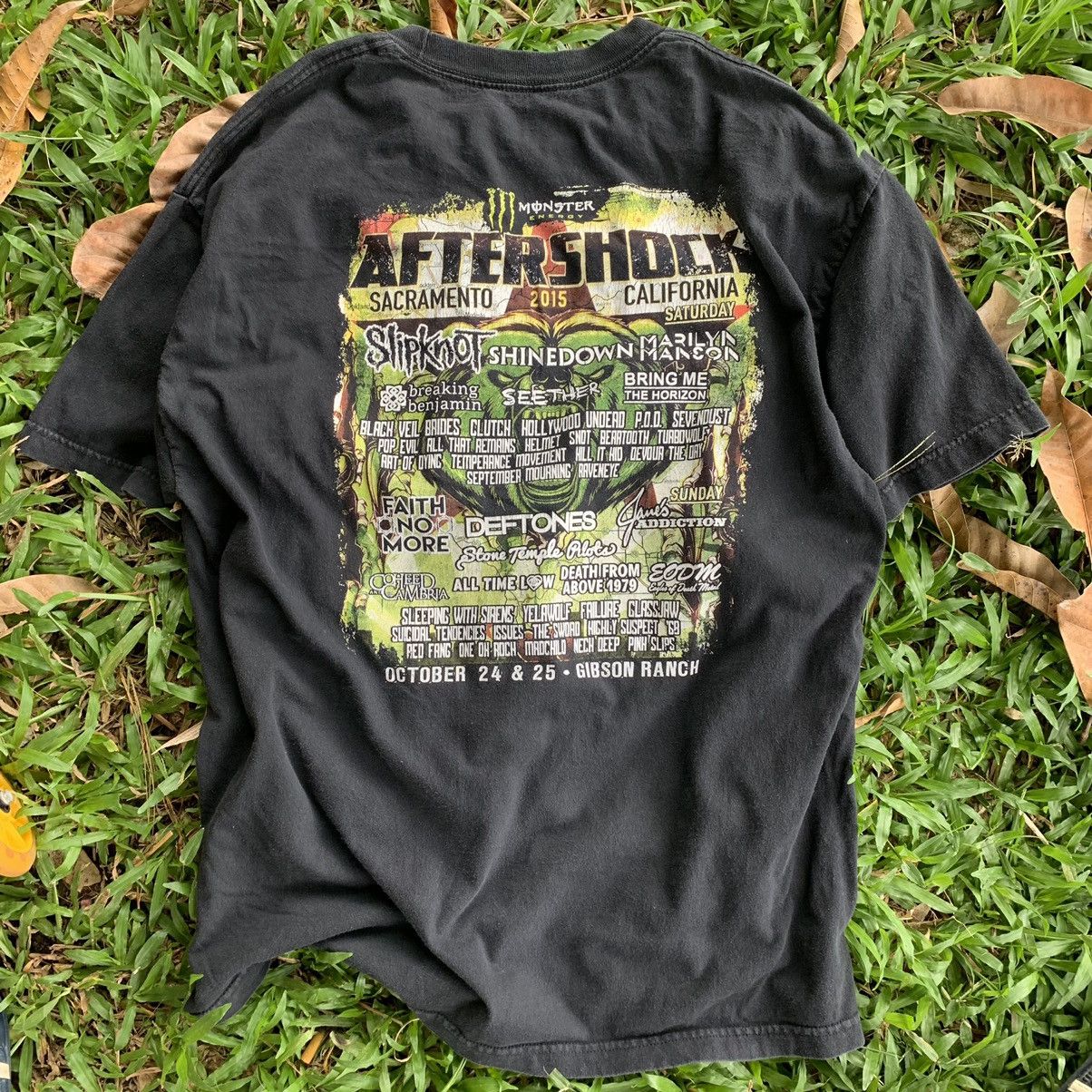 Band Tees Aftershock music fest sacramento, california black shirt tee Size US L / EU 52-54 / 3 - 6 Thumbnail