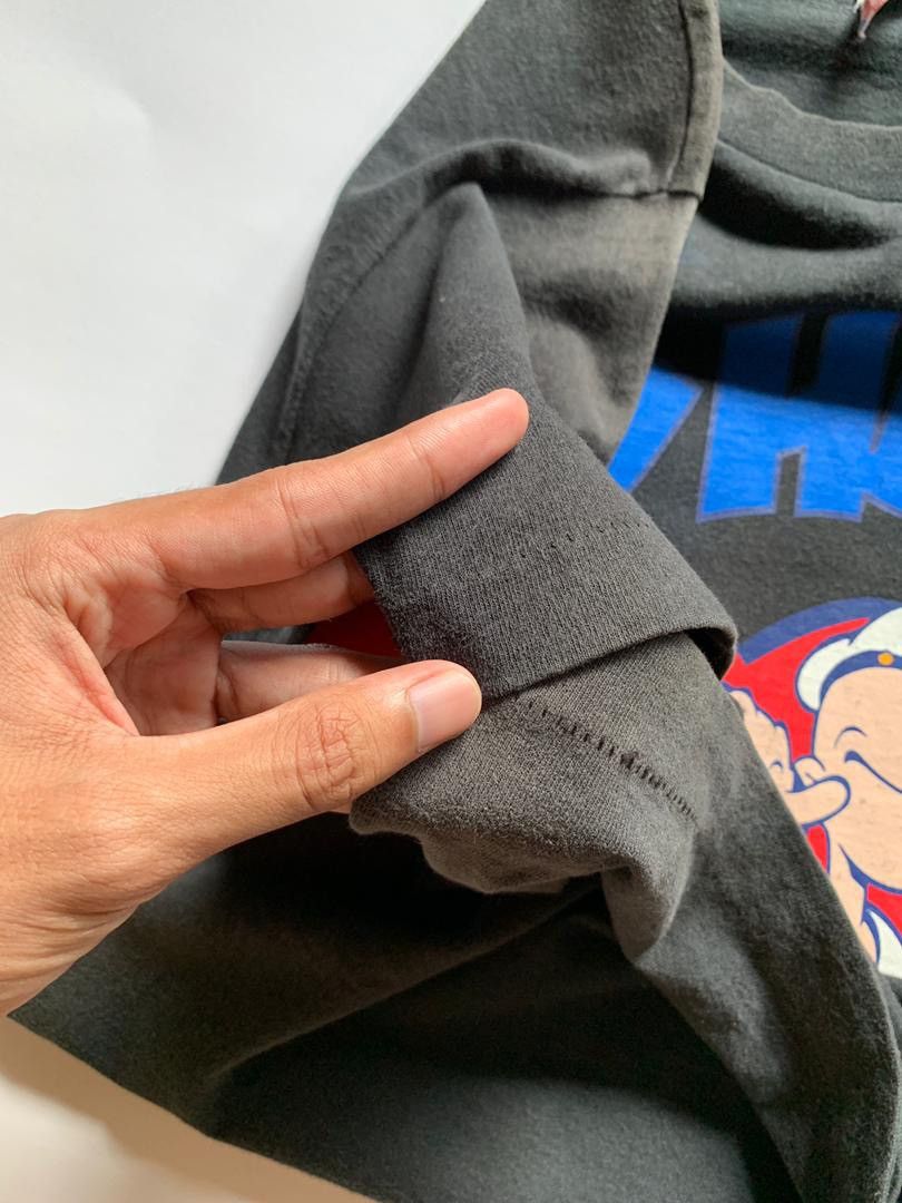 Fruit Of The Loom Popeye vintage 90s black tshirt tee Size US M / EU 48-50 / 2 - 22 Thumbnail