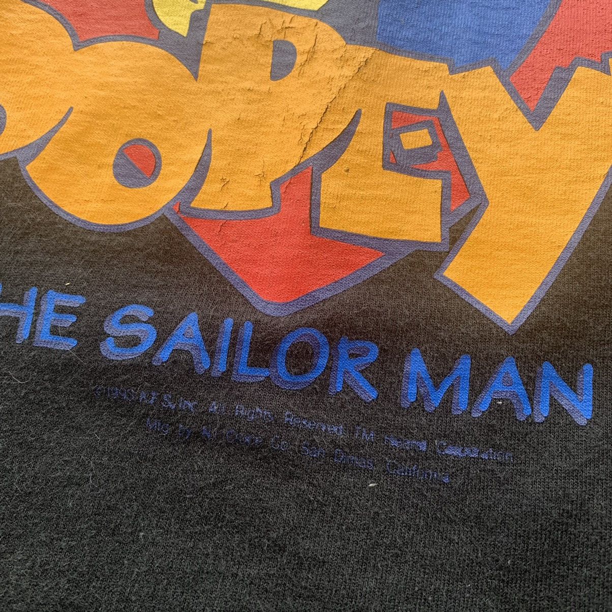 Fruit Of The Loom Popeye vintage 90s black tshirt tee Size US M / EU 48-50 / 2 - 8 Thumbnail