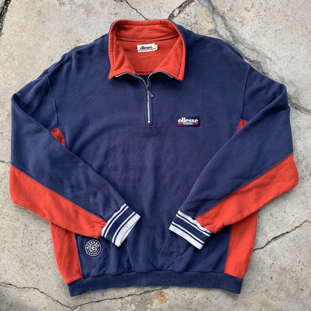 Ellesse Ellesse sport half zipper pullover sweatshirt Size US L / EU 52-54 / 3 - 2 Thumbnail