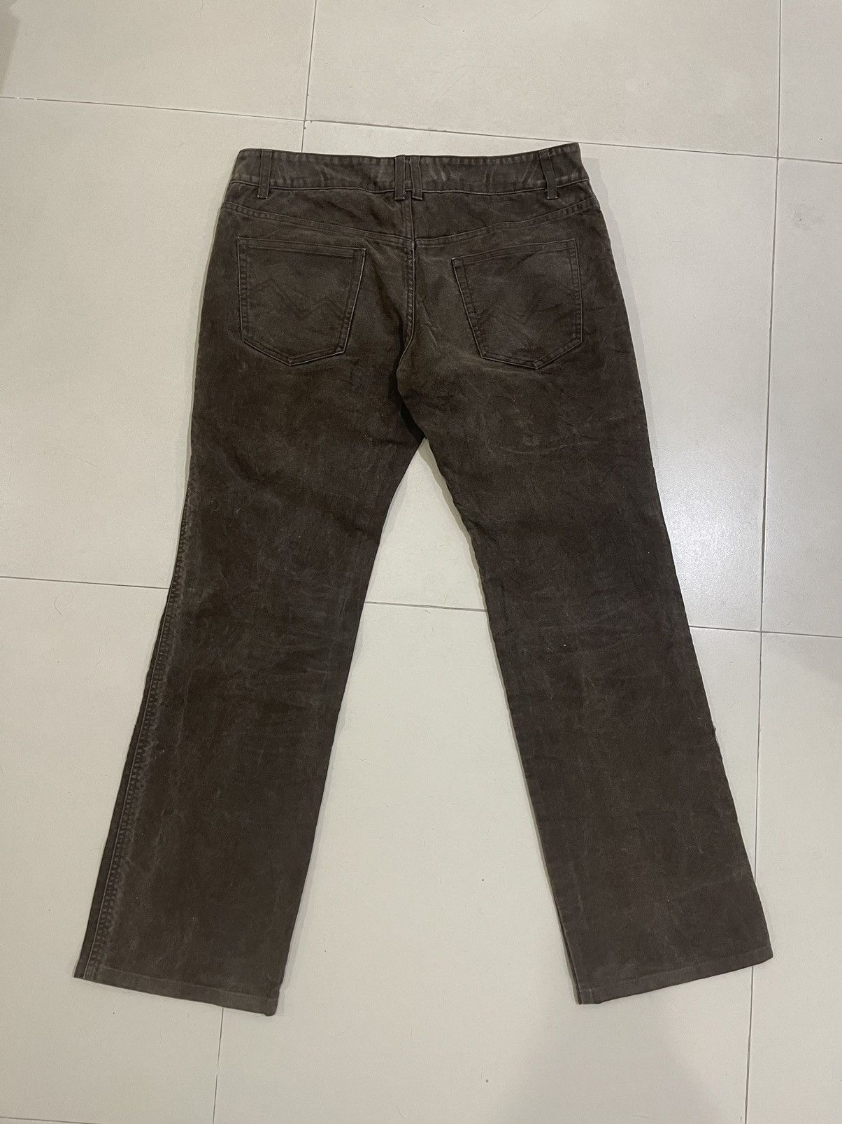 45rpm ❌SUMMER SALE❌ PANTS BY KENJI ITO PATCH POCKETS MOLE SKIN Size US 35 - 4 Thumbnail