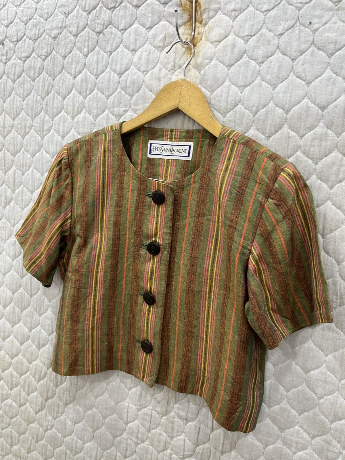 Designer × Yves Saint Laurent (Zzz). YVES SAINT LAURENT CROP TOP Size S / US 4 / IT 40 - 2 Thumbnail