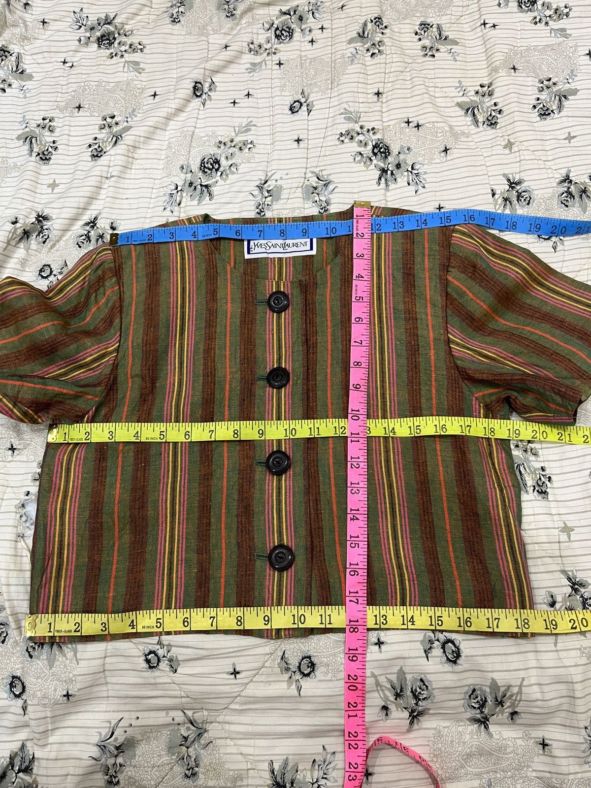 Designer × Yves Saint Laurent (Zzz). YVES SAINT LAURENT CROP TOP Size S / US 4 / IT 40 - 8 Thumbnail