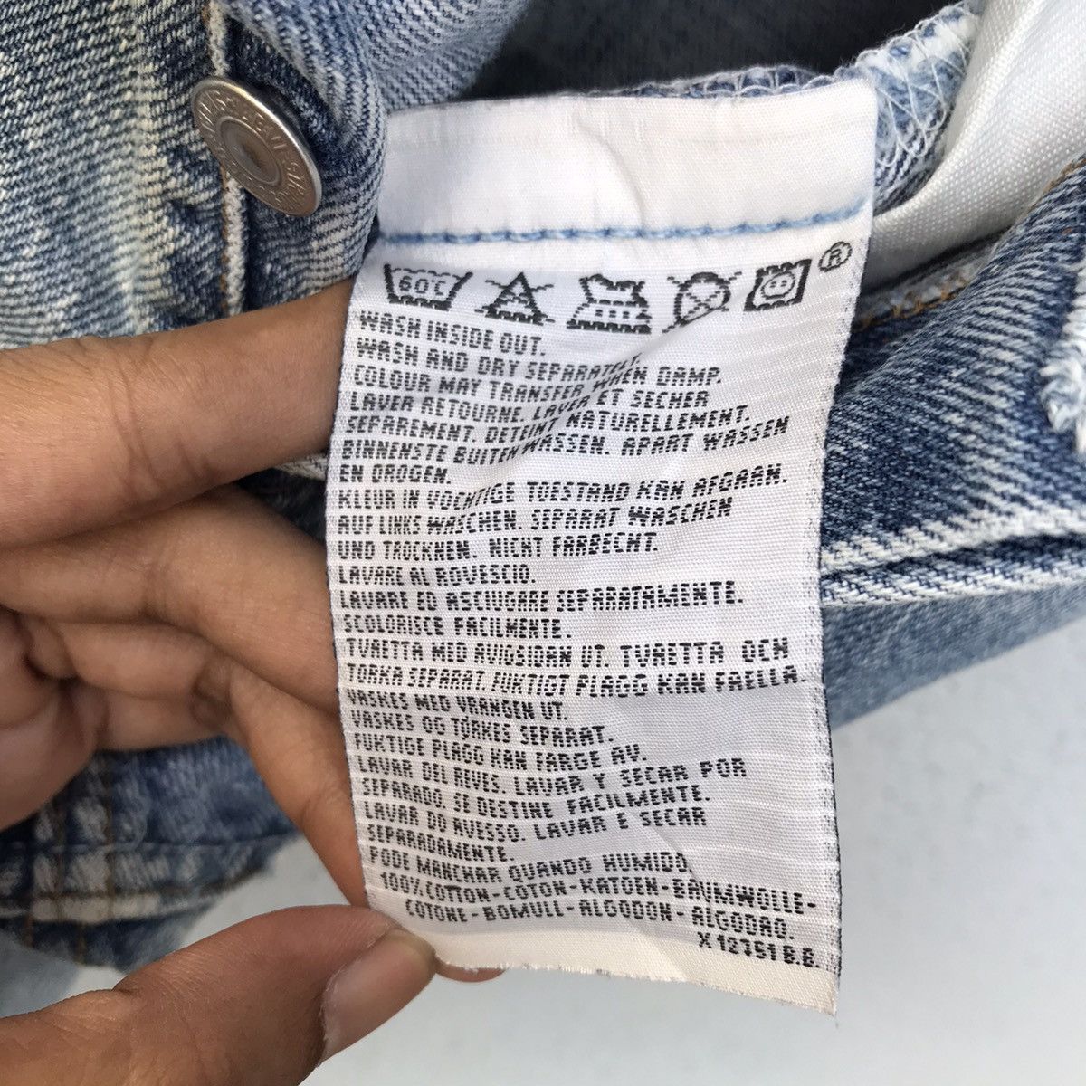 Levi's Vintage Levis 517 Denim Blue Wash Distressed Jeans Pants Size US 30 / EU 46 - 11 Thumbnail
