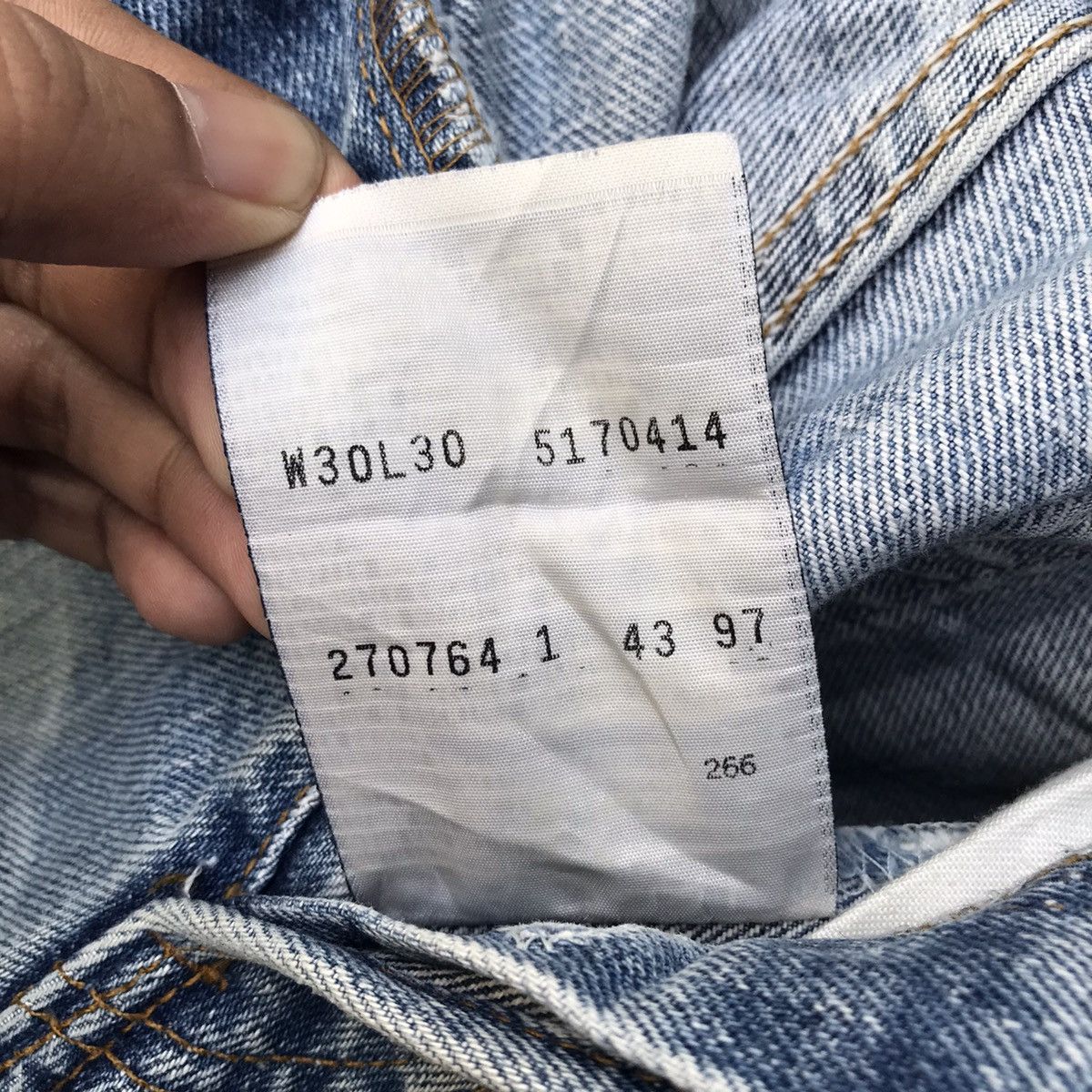 Levi's Vintage Levis 517 Denim Blue Wash Distressed Jeans Pants Size US 30 / EU 46 - 12 Thumbnail