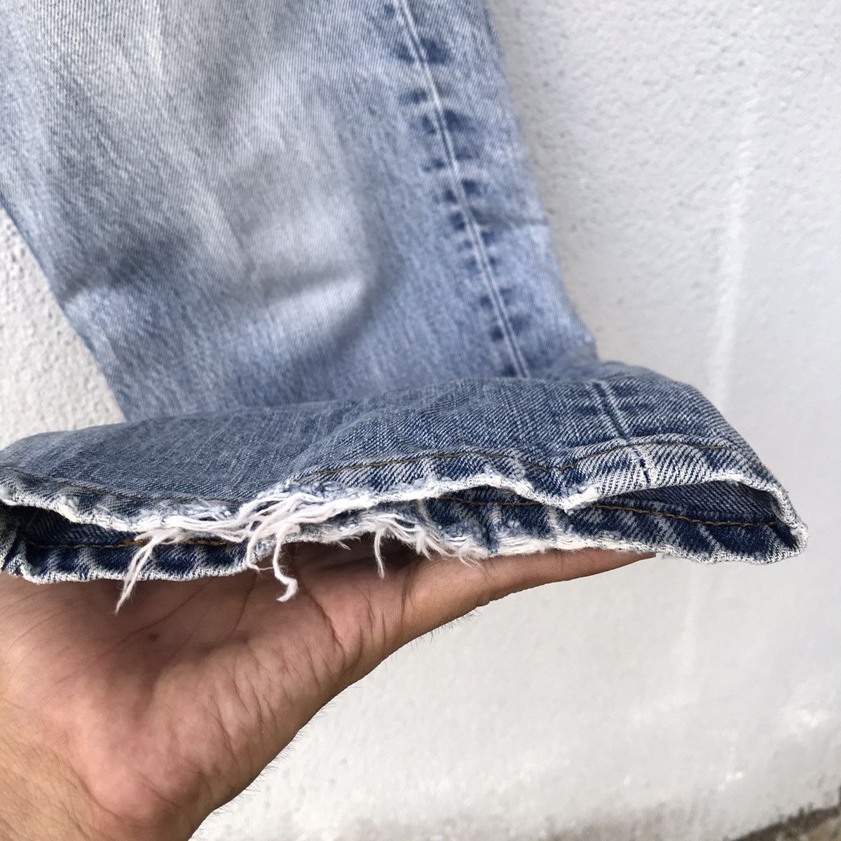 Levi's Vintage Levis 517 Denim Blue Wash Distressed Jeans Pants Size US 30 / EU 46 - 8 Thumbnail