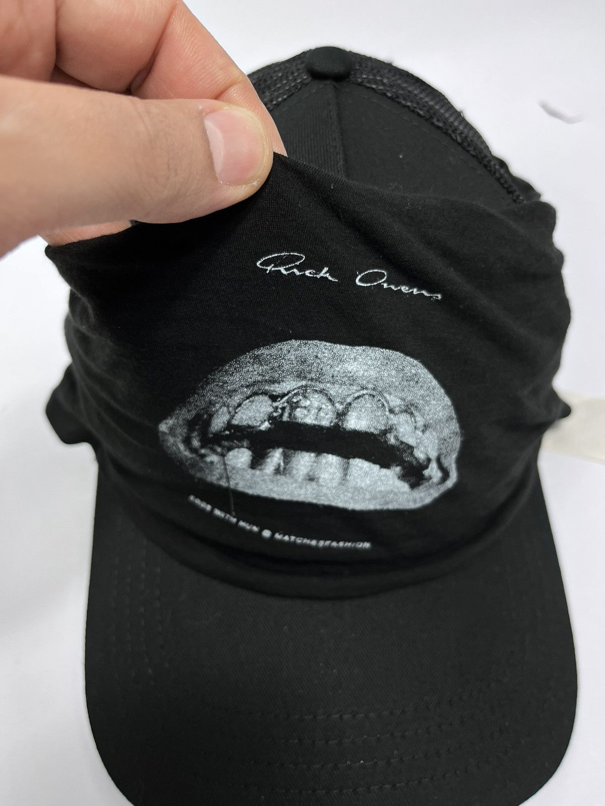 し*た様 Rick Owens BaseBallCap Rick Owens DRKSHDW Men's' Denim Baseball Cap in Black | LN-CC®