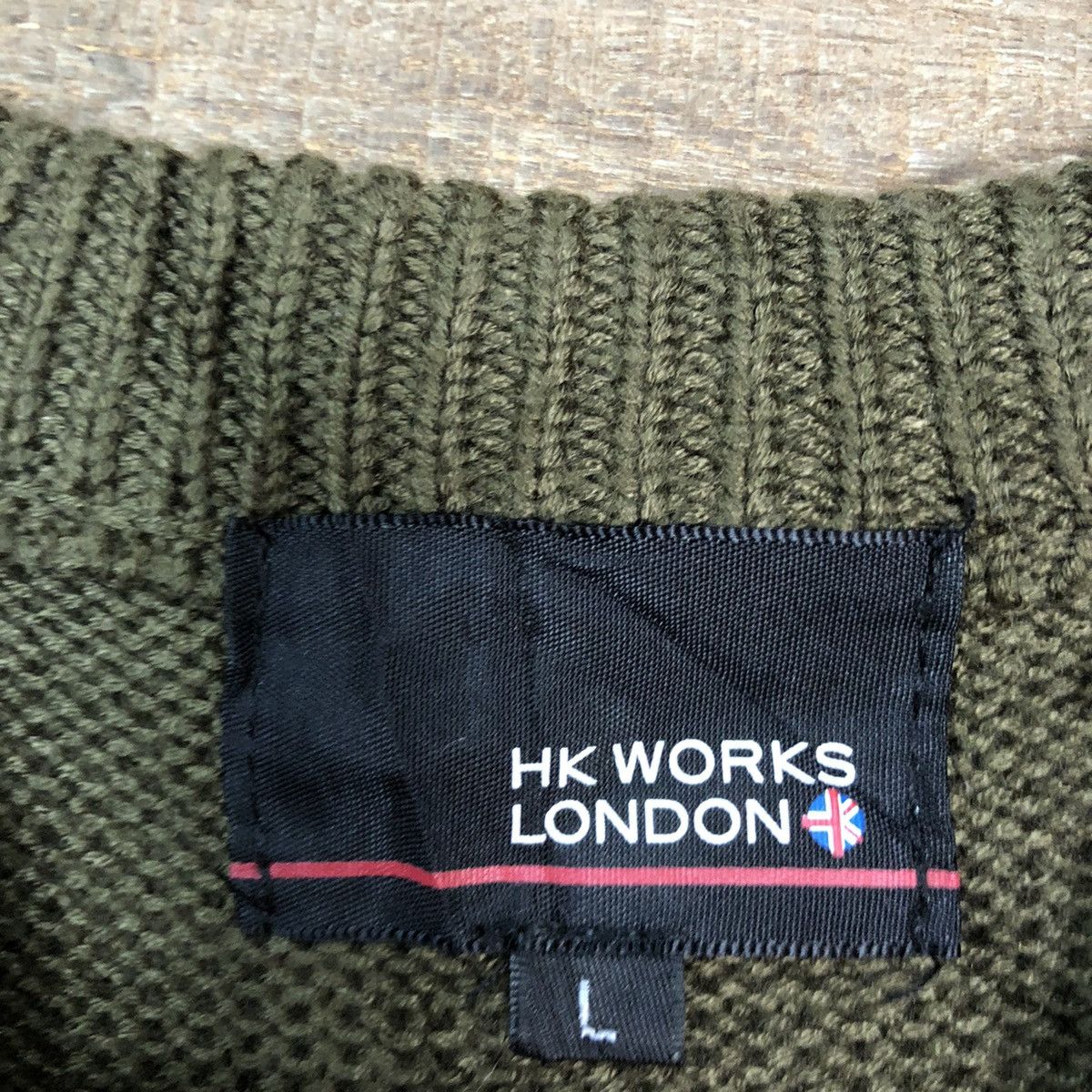 Homespun Knitwear × Japanese Brand HK WORK LONDON Vintage Shag Cable Knitwear Long Vest Sweater Size S / US 4 / IT 40 - 8 Thumbnail