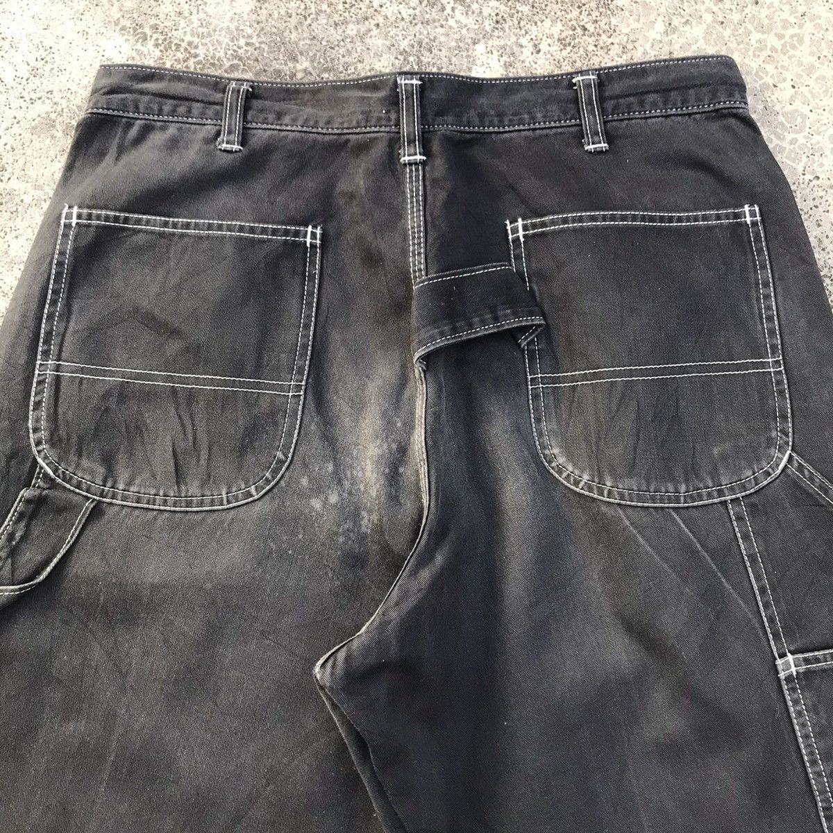 Japanese Brand Vintage Japan Big Born Trousers Faded Carpenter Pants Size US 31 - 15 Thumbnail