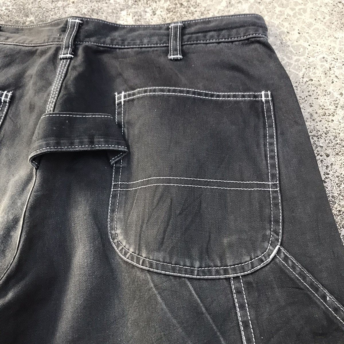 Japanese Brand Vintage Japan Big Born Trousers Faded Carpenter Pants Size US 31 - 14 Thumbnail