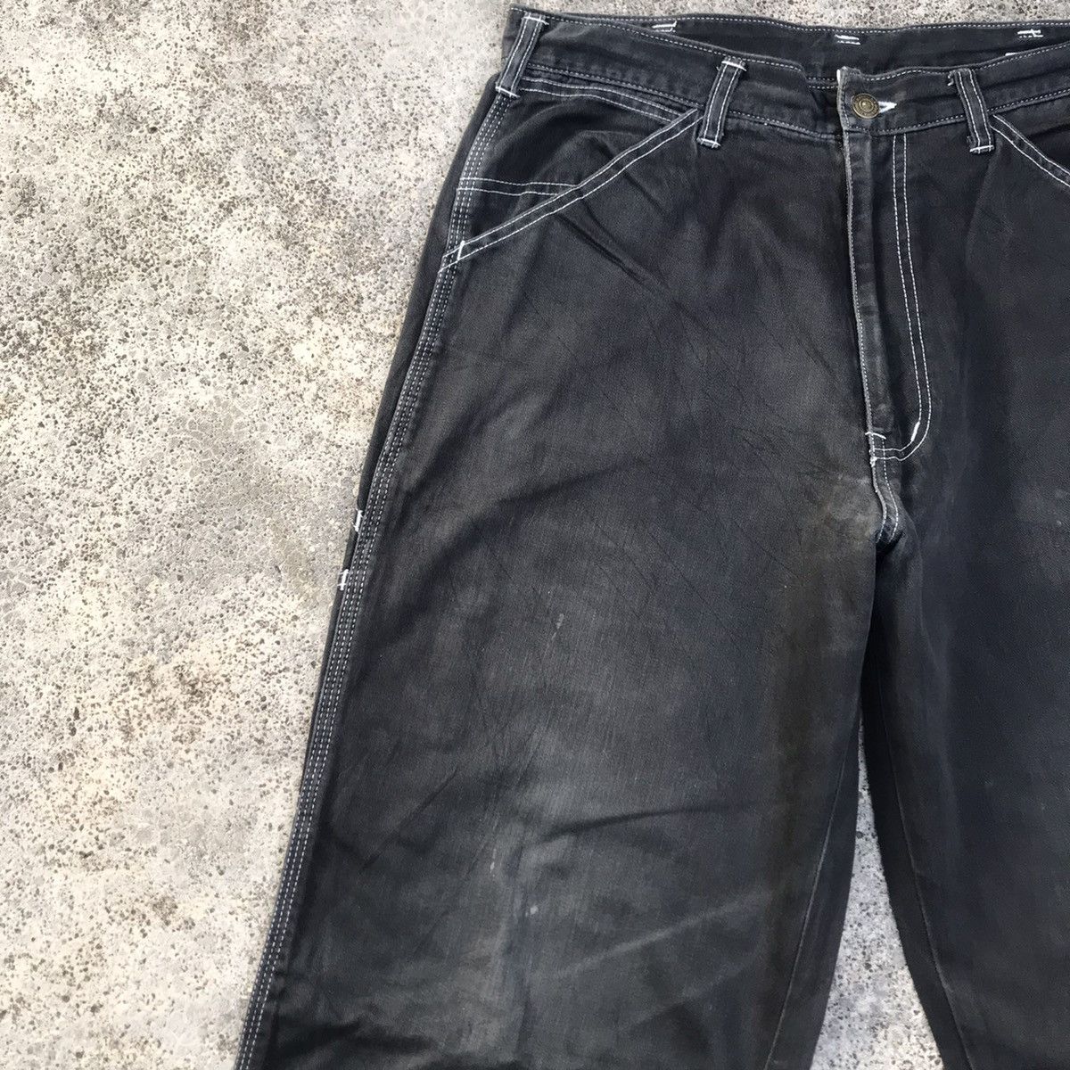 Japanese Brand Vintage Japan Big Born Trousers Faded Carpenter Pants Size US 31 - 4 Thumbnail