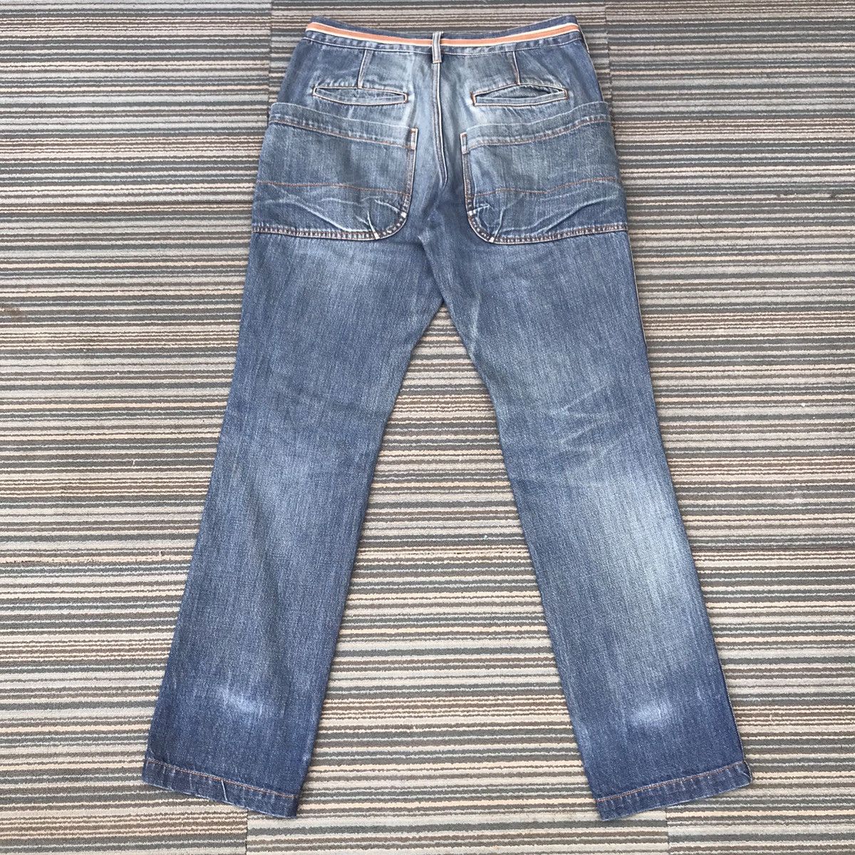 Japanese Brand Vintage Denim Big Pocket Tactical Cargo Bush Pants Jeans Size US 32 / EU 48 - 13 Thumbnail