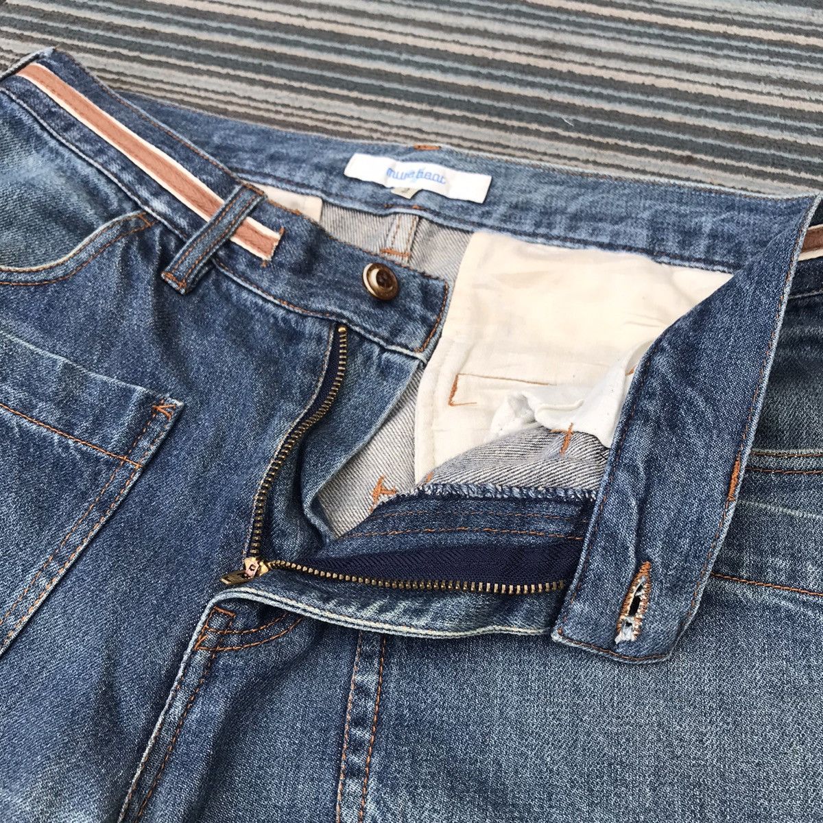 Japanese Brand Vintage Denim Big Pocket Tactical Cargo Bush Pants Jeans Size US 32 / EU 48 - 7 Thumbnail