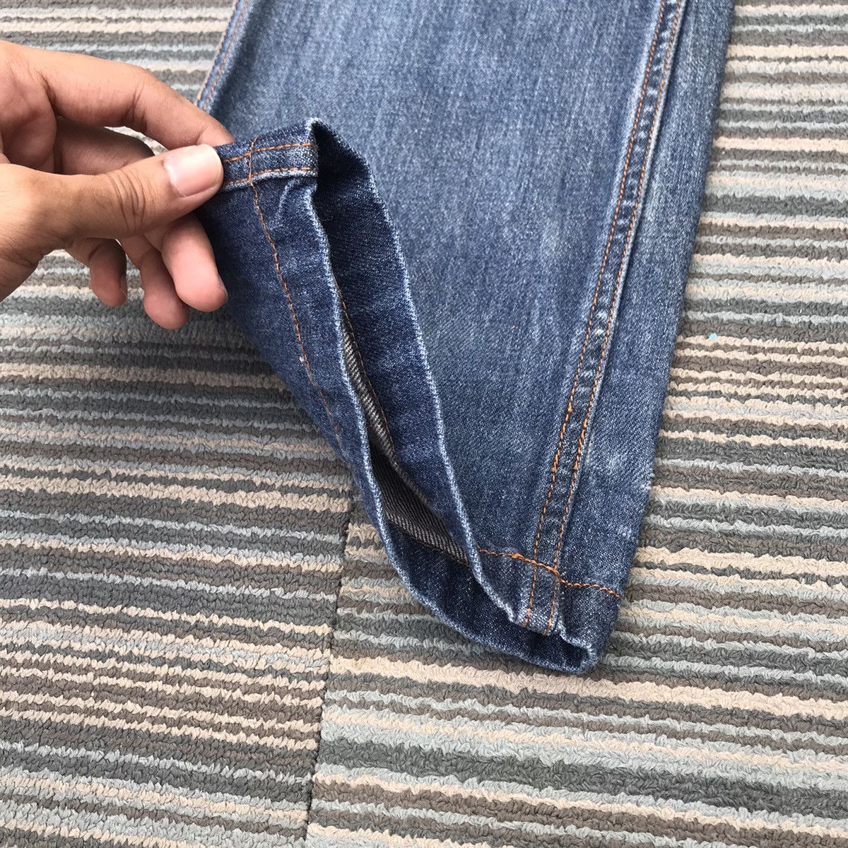 Japanese Brand Vintage Denim Big Pocket Tactical Cargo Bush Pants Jeans Size US 32 / EU 48 - 6 Thumbnail
