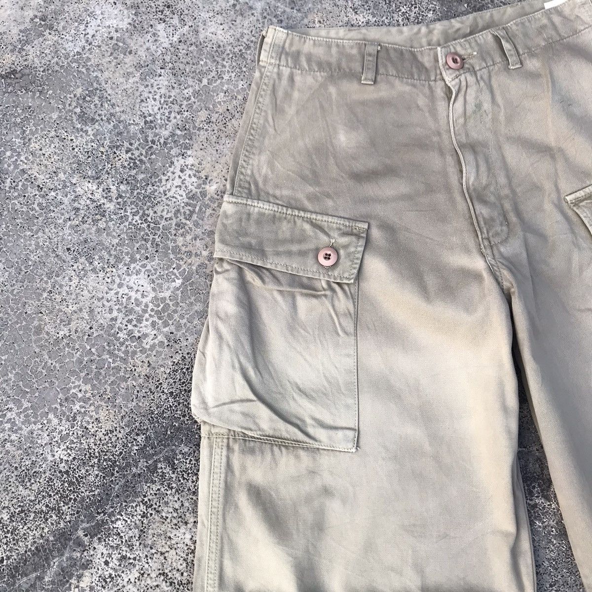 Japanese Brand Vintage Japanese Brand Baggy Tactical Cargo Monkey Pants Size US 27 - 4 Thumbnail