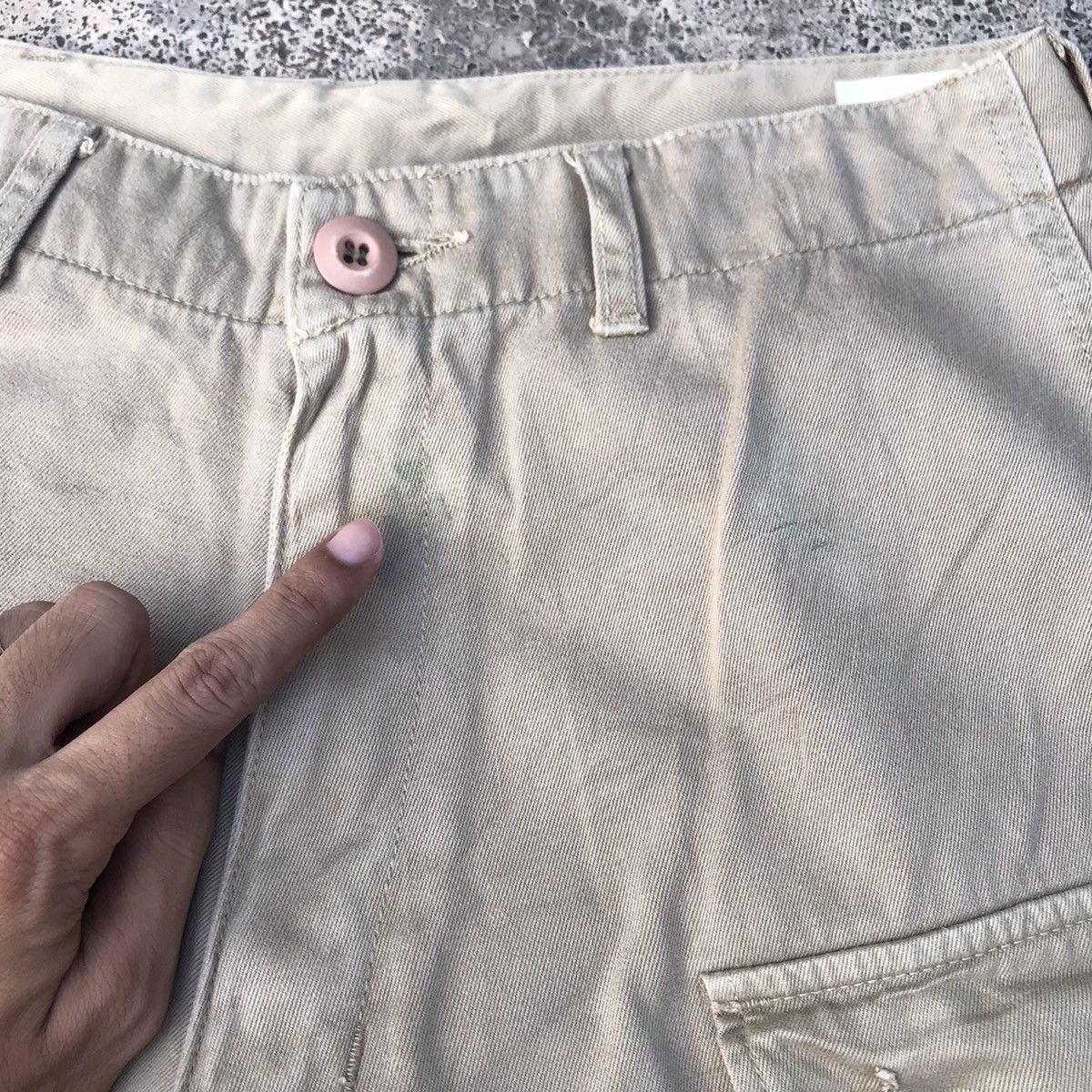 Japanese Brand Vintage Japanese Brand Baggy Tactical Cargo Monkey Pants Size US 27 - 7 Thumbnail