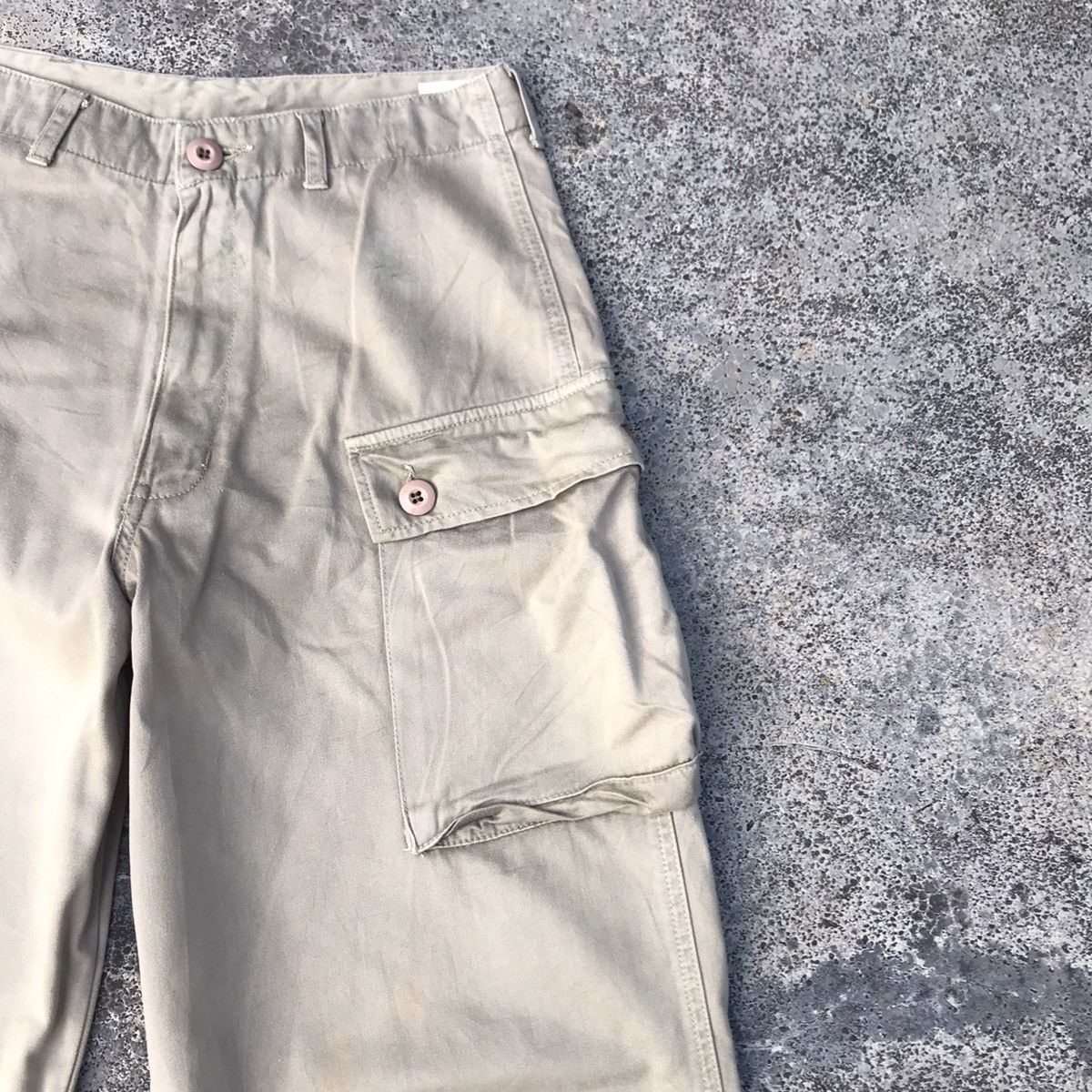 Japanese Brand Vintage Japanese Brand Baggy Tactical Cargo Monkey Pants Size US 27 - 5 Thumbnail