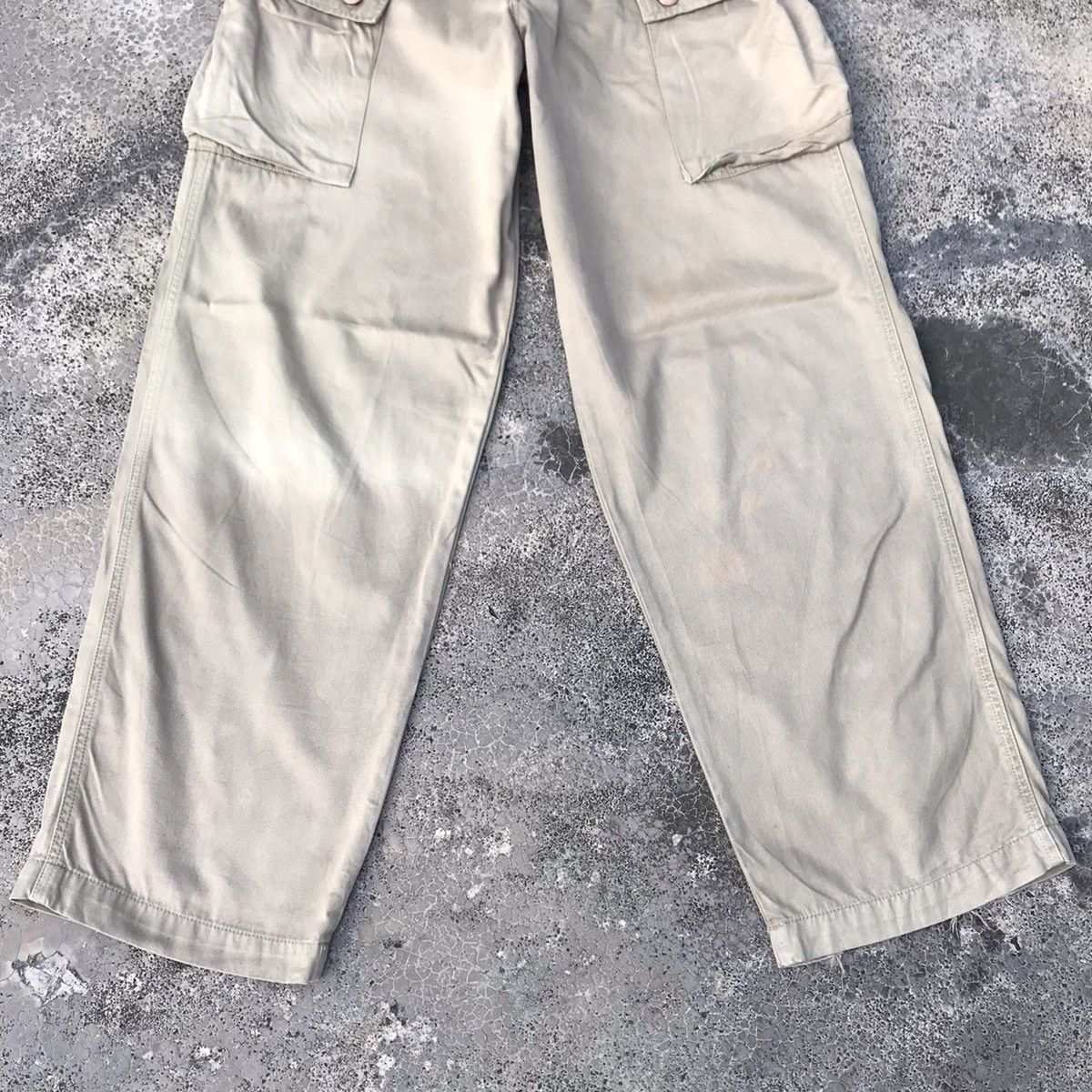 Japanese Brand Vintage Japanese Brand Baggy Tactical Cargo Monkey Pants Size US 27 - 3 Thumbnail