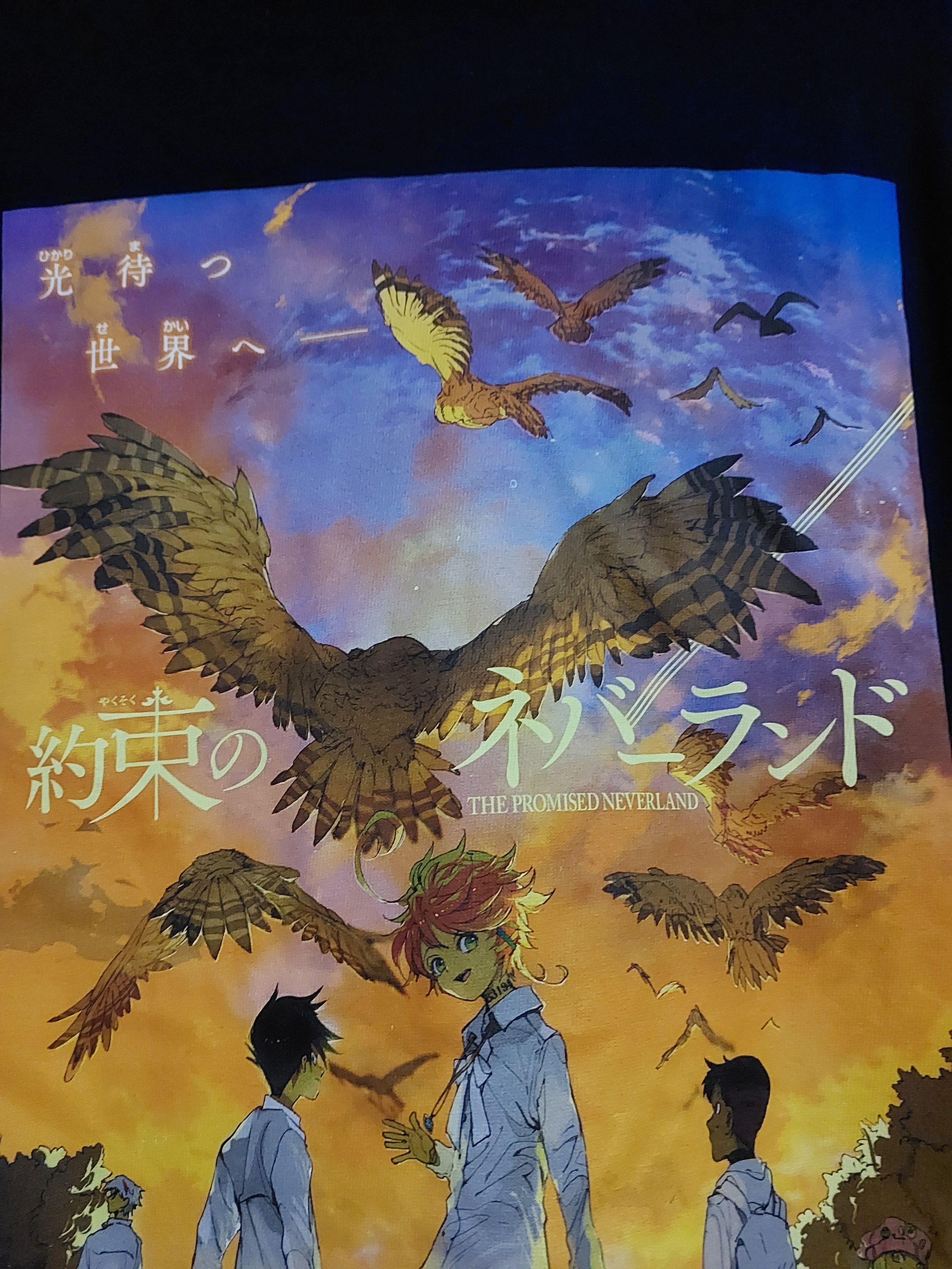 Anime THE PROMISED NEVERLAND ANIME MANGA COVER T SHIRT Size US L / EU 52-54 / 3 - 11 Thumbnail