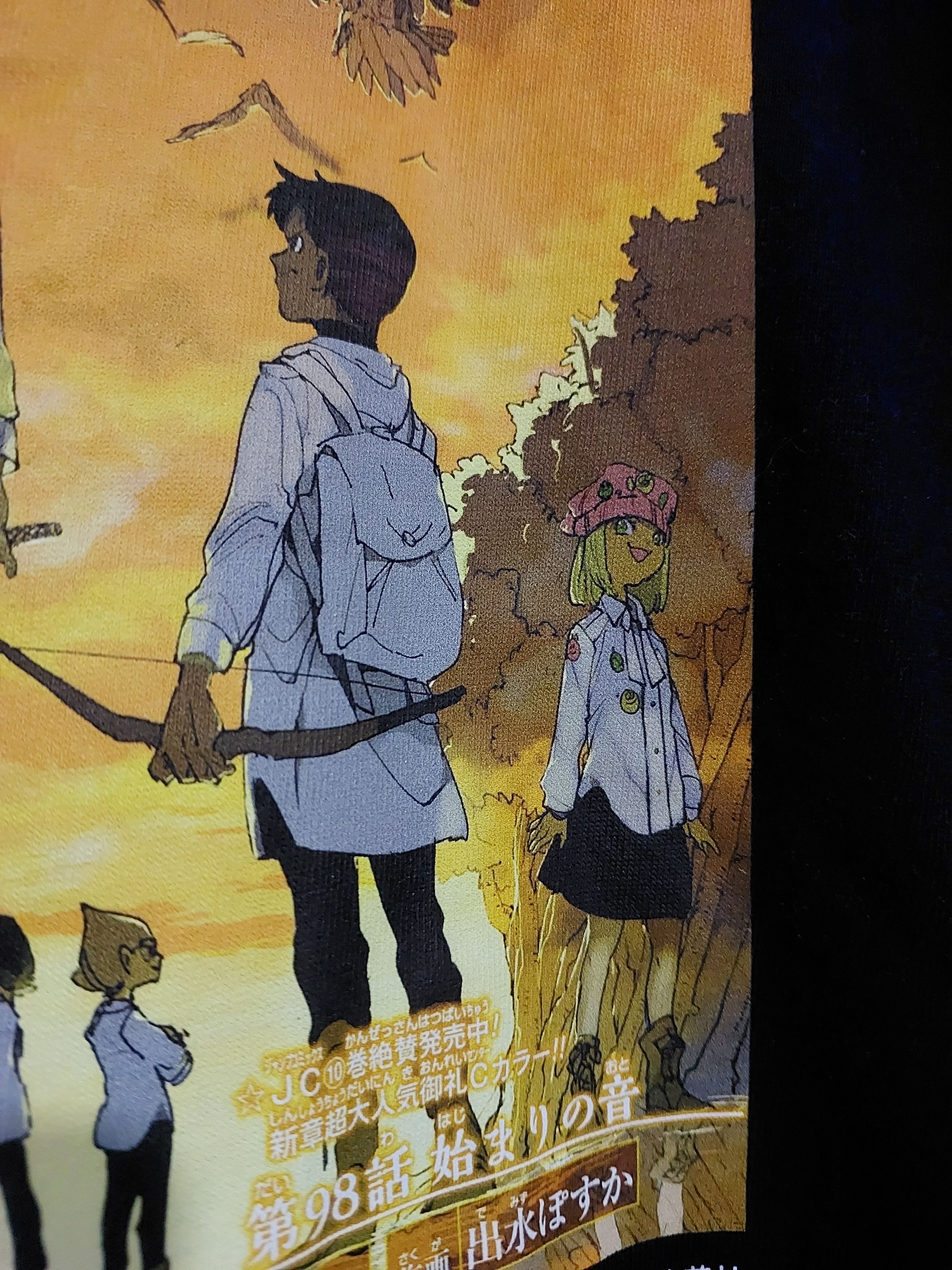 Anime THE PROMISED NEVERLAND ANIME MANGA COVER T SHIRT Size US L / EU 52-54 / 3 - 9 Thumbnail
