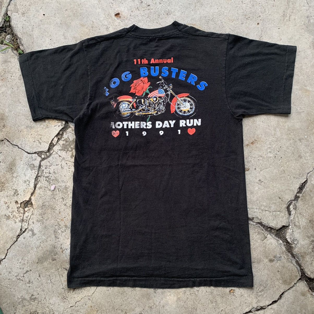 Vintage 11th Annual FOG Busters Mother Day Run 1991 pocket tee Size US S / EU 44-46 / 1 - 3 Thumbnail