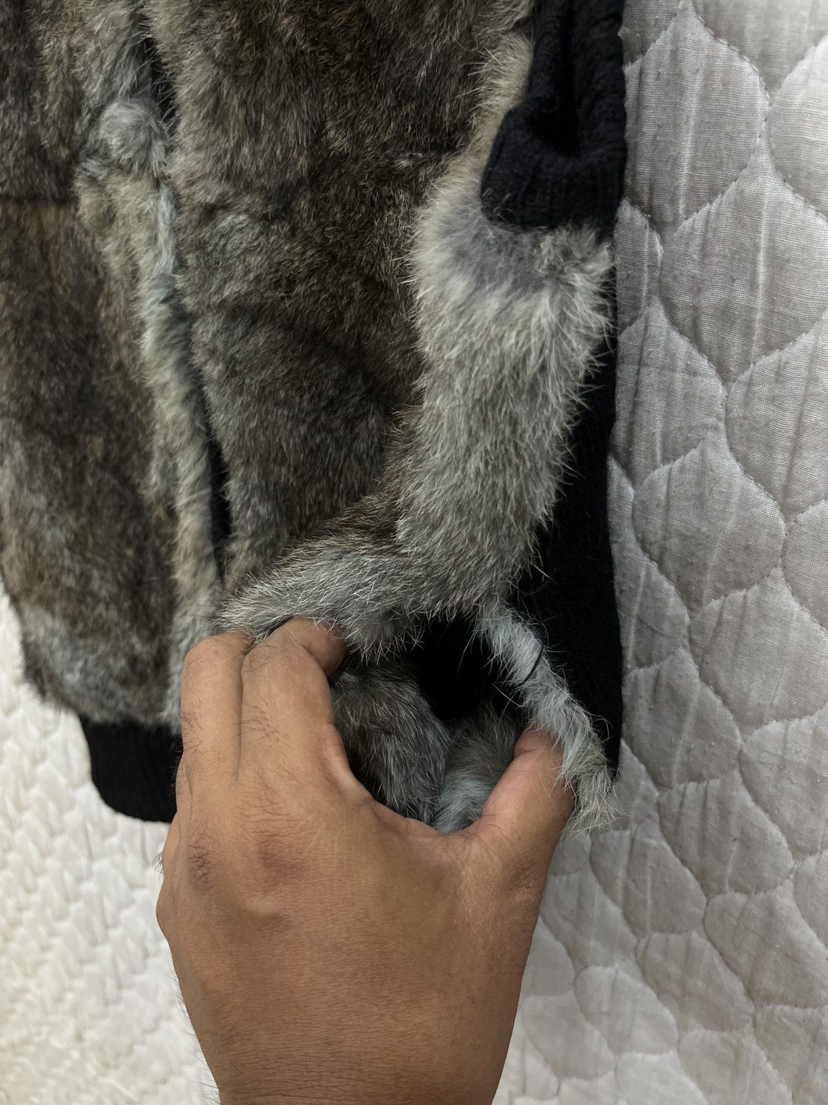 Japanese Brand (Zzz). UN DIX CORS RABBIT FUR VEST Size S / US 4 / IT 40 - 4 Thumbnail