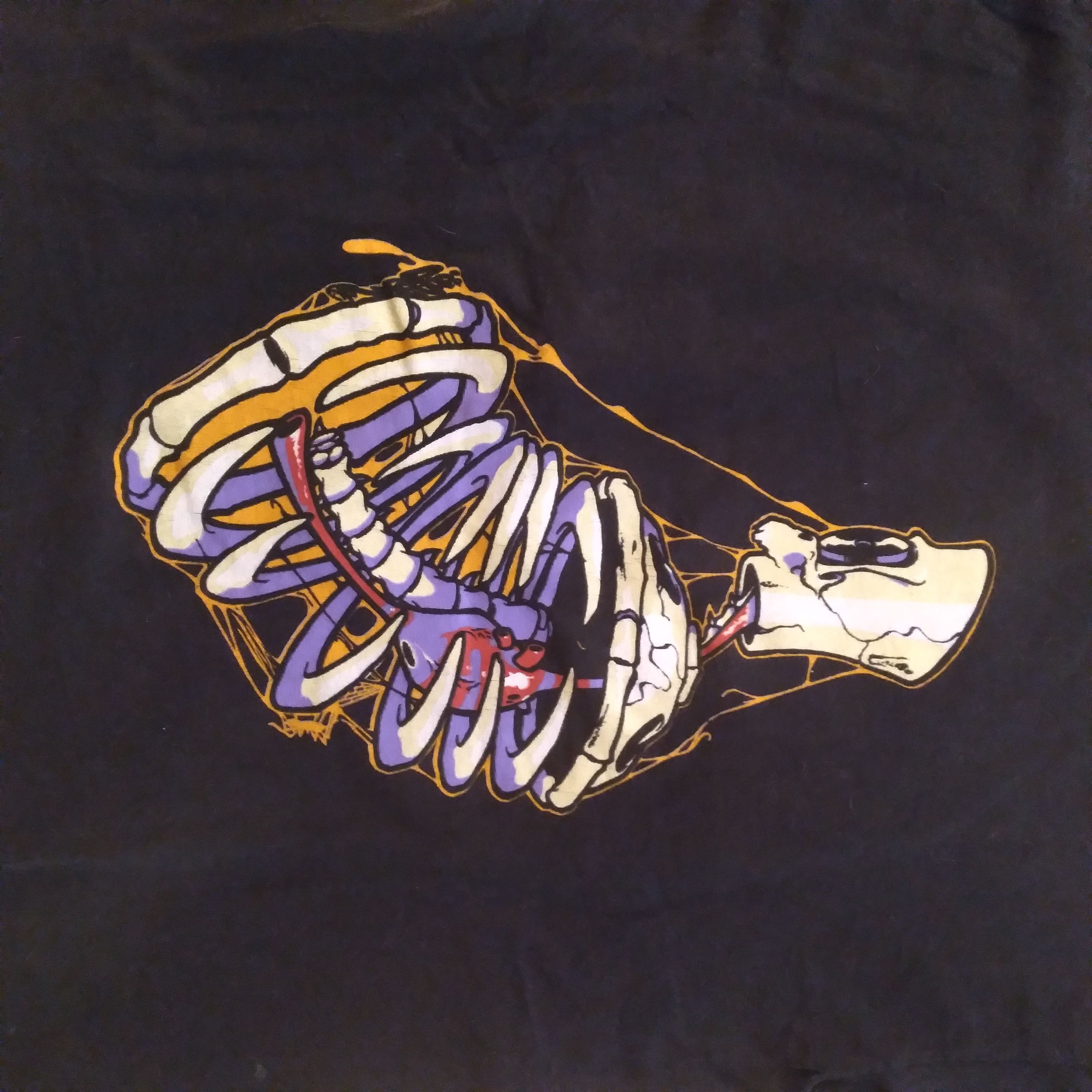image of Archival Clothing Og Top2Bot'm Top2Bottom Krylon Graffiti Sever Tribal Gear in Black (Size XL)