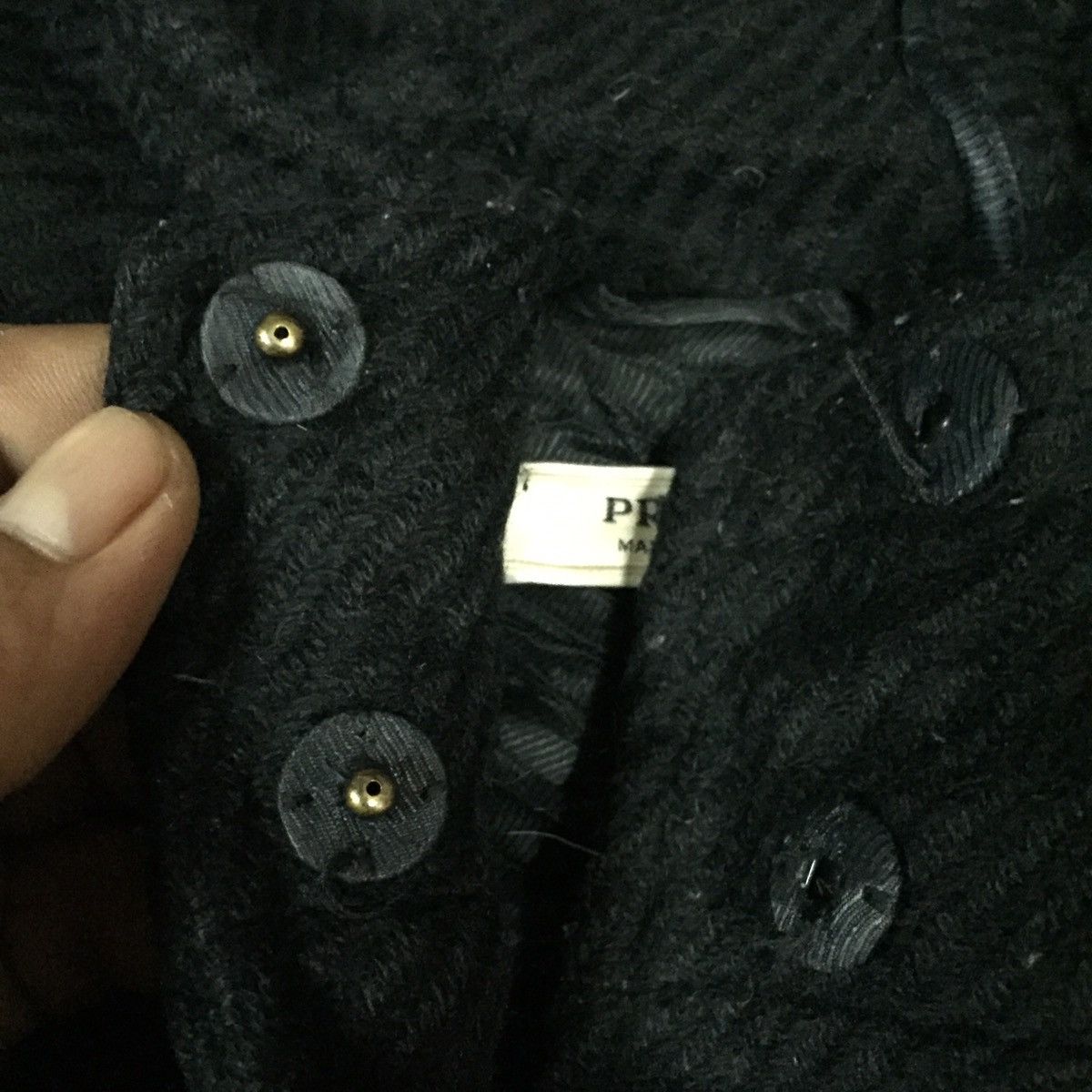 Japanese Brand Vintage Prada Hoodie Made in Italy Size S Size S / US 4 / IT 40 - 5 Thumbnail