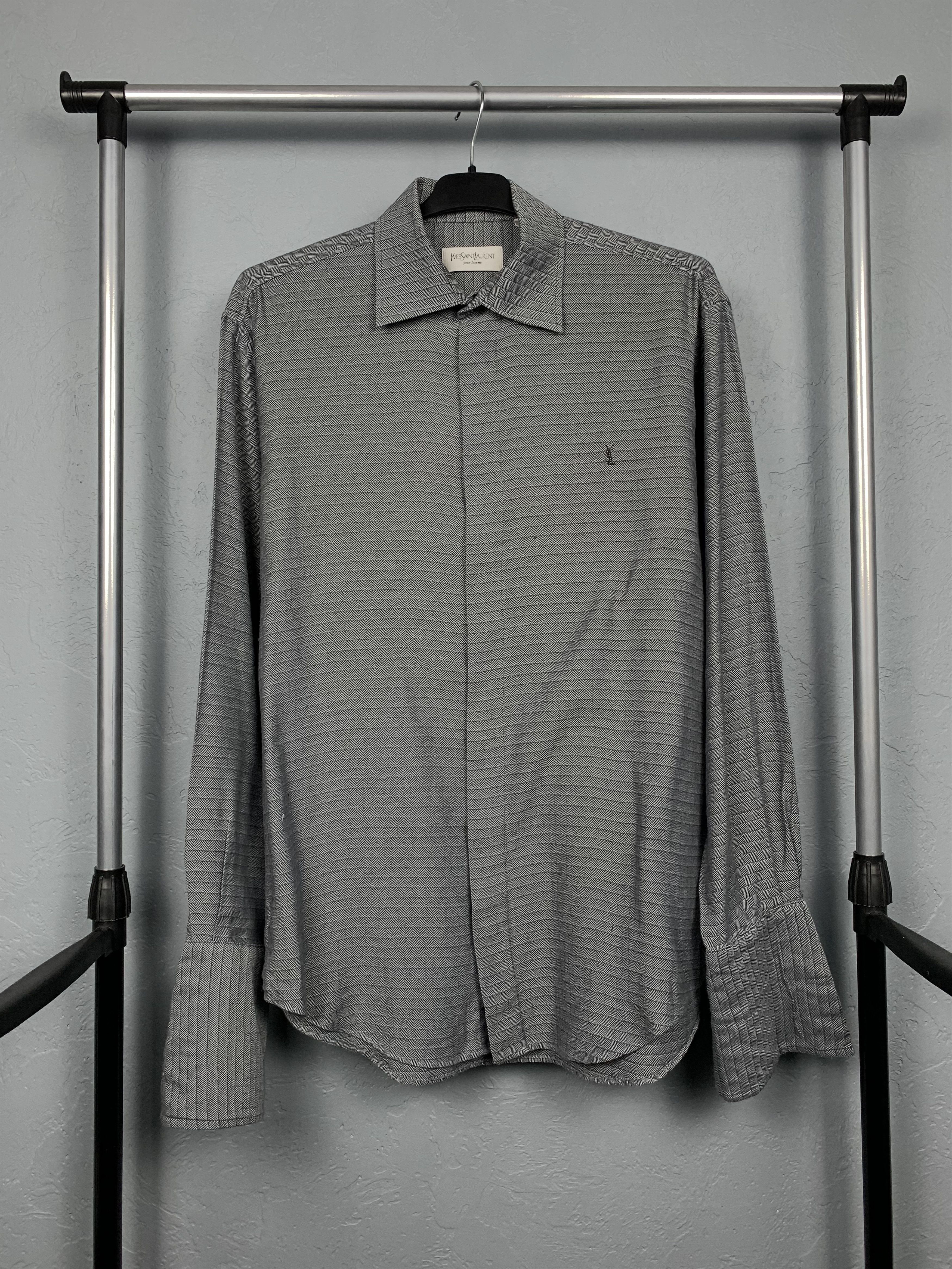 Yves Saint Laurent Yves Saint Laurent YSL men's long sleeve shirt Size US L / EU 52-54 / 3 - 1 Thumbnail