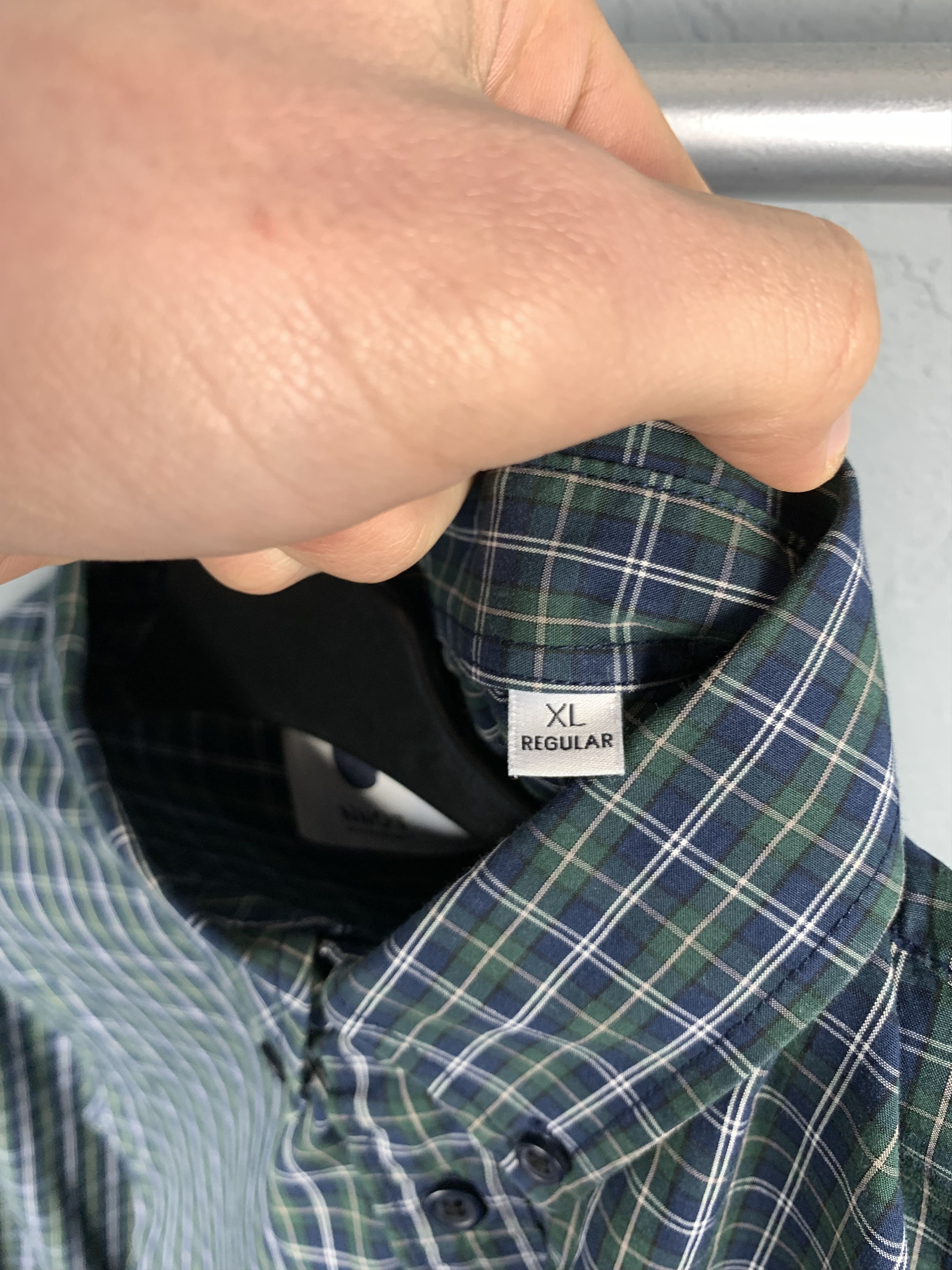 NN07 Nn07 No Nationality Vintage Mens Long Sleeve Plaid Shirt Size US XL / EU 56 / 4 - 4 Thumbnail