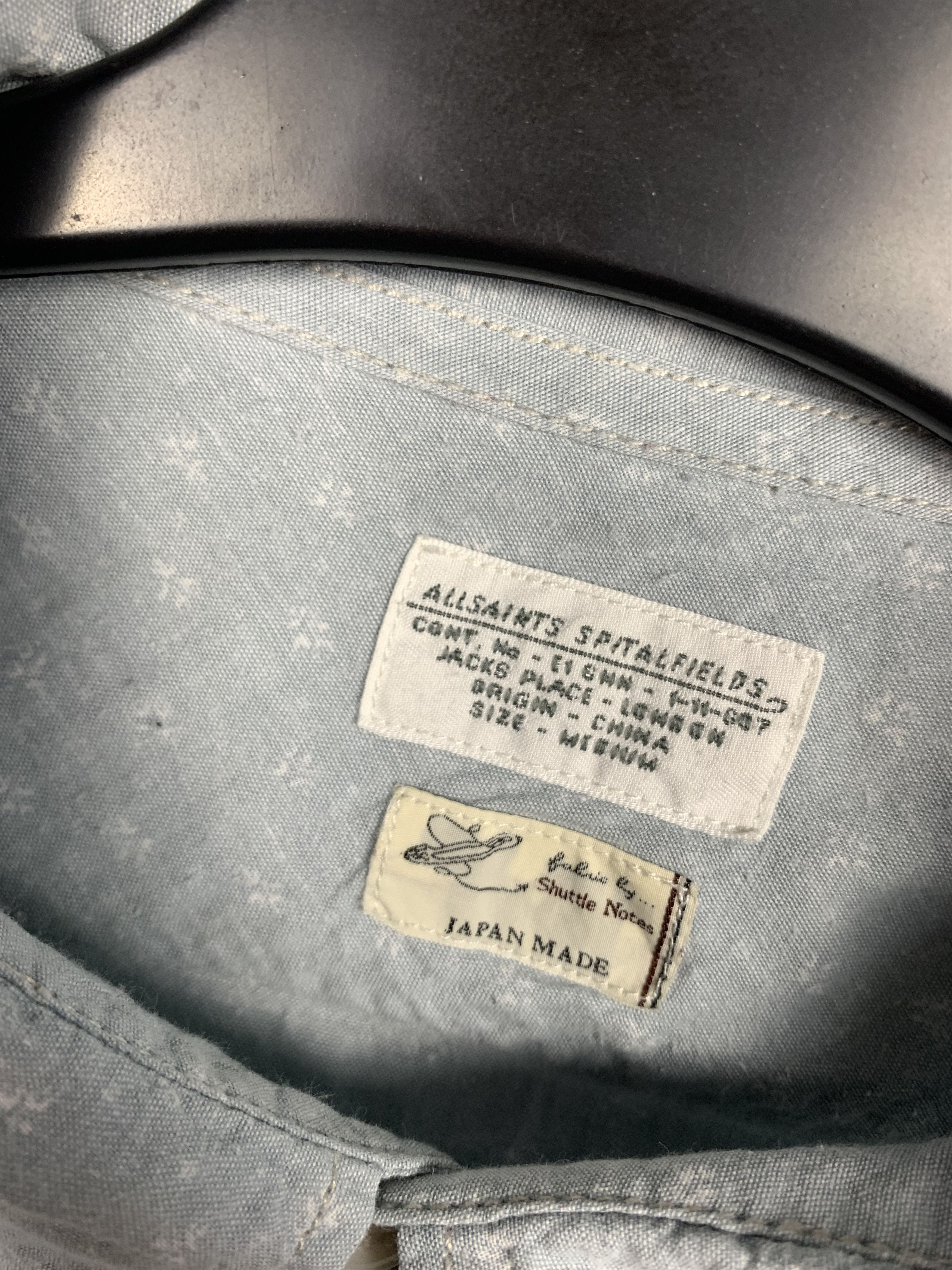 Allsaints AllSaints Graceland Mens Long Sleeve Shirt Japan Made Fabric Size US M / EU 48-50 / 2 - 4 Thumbnail