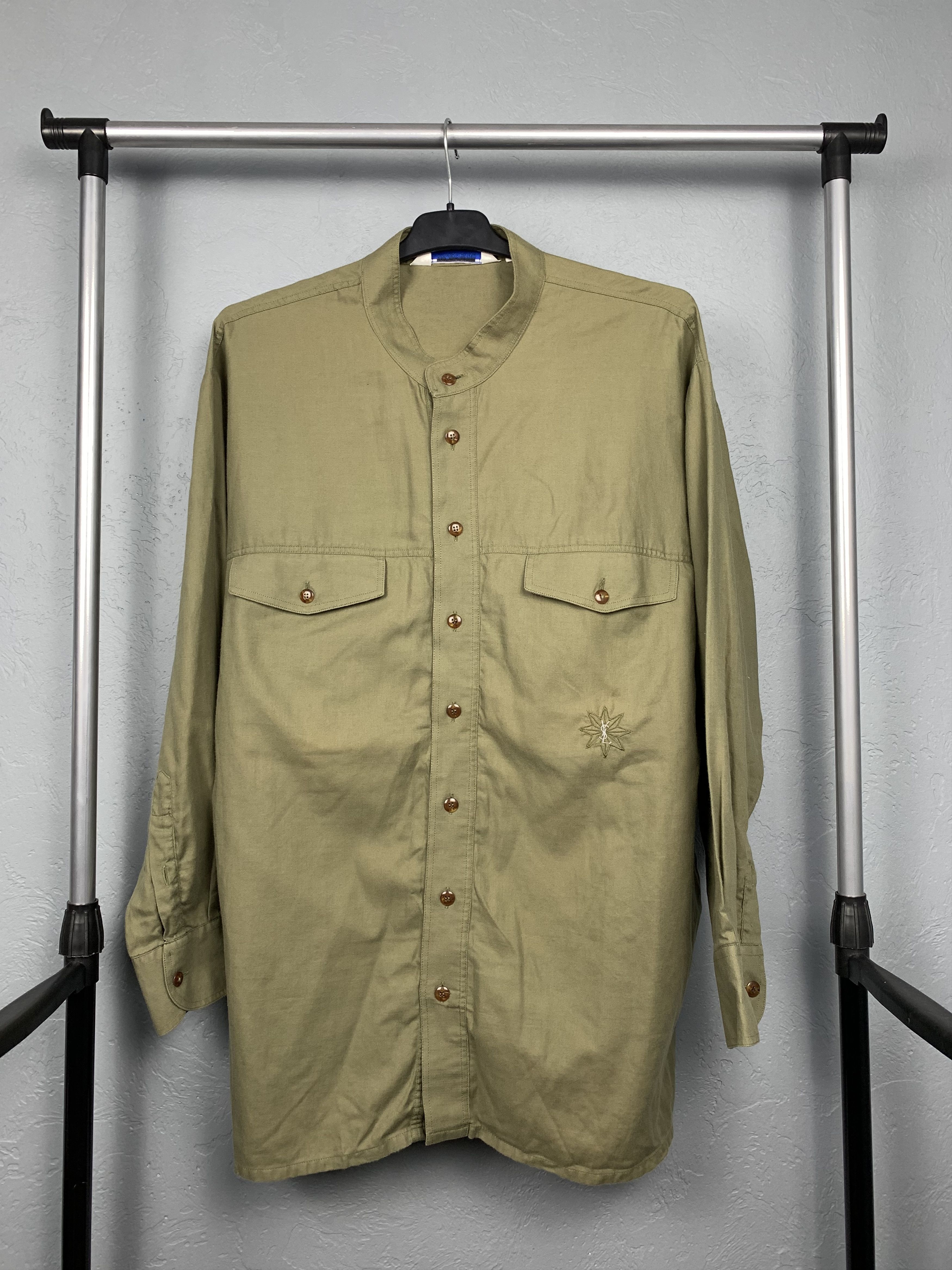 Yves Saint Laurent YSL Vintage Mens Shirt Overshirt