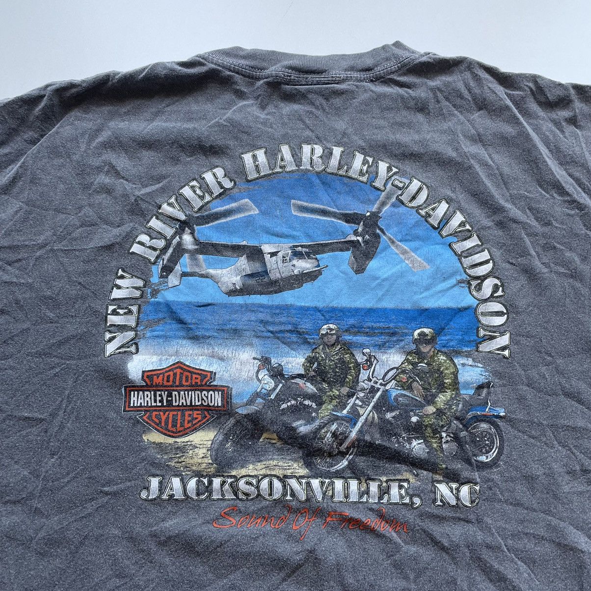 Harley Davidson Vintage Harley Davidson t shirt grey single stitch Size US XL / EU 56 / 4 - 4 Thumbnail