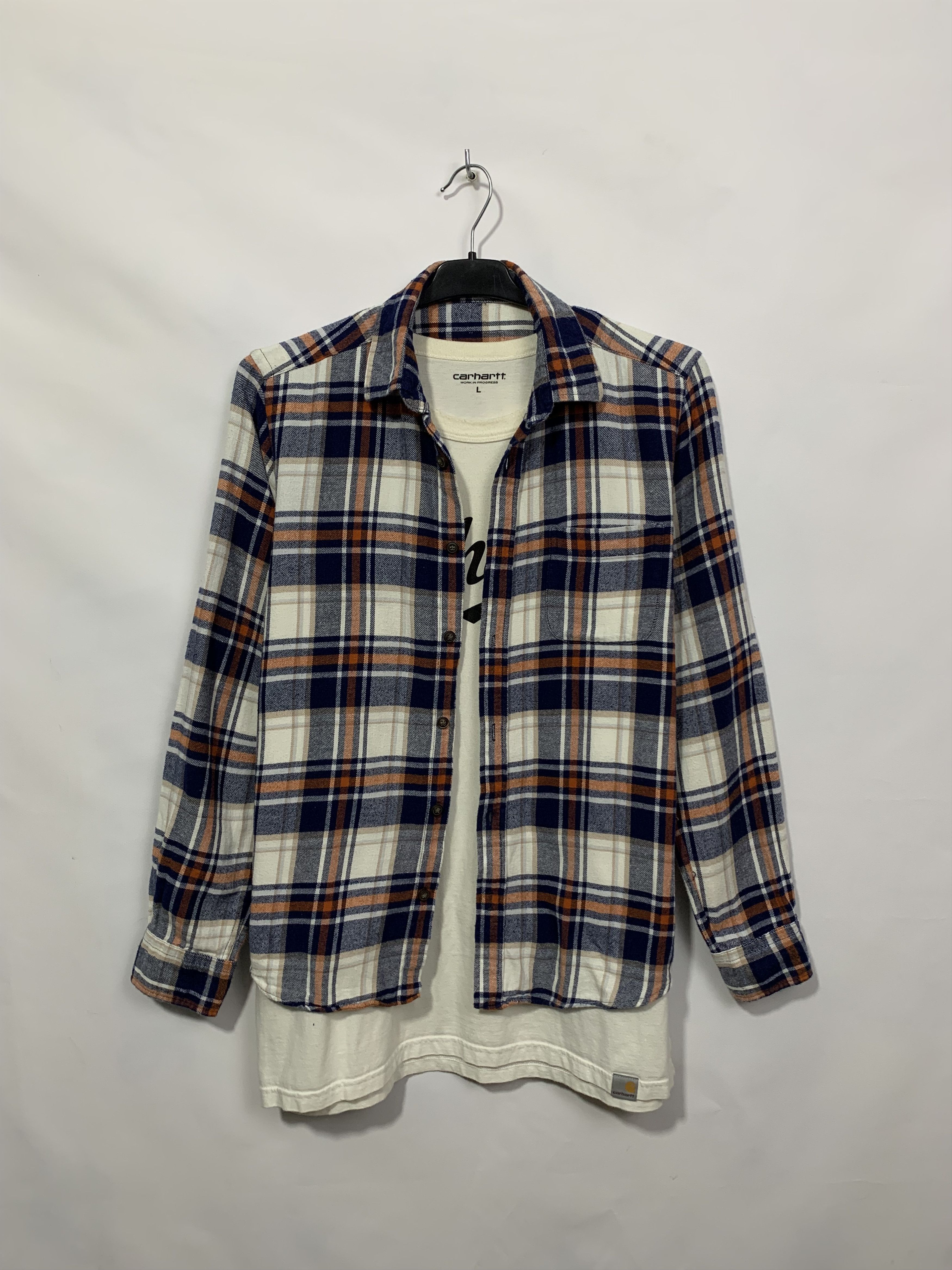 Flannel Vintage Flannel Plaid Shirt Travis style Size US S / EU 44-46 / 1 - 1 Thumbnail