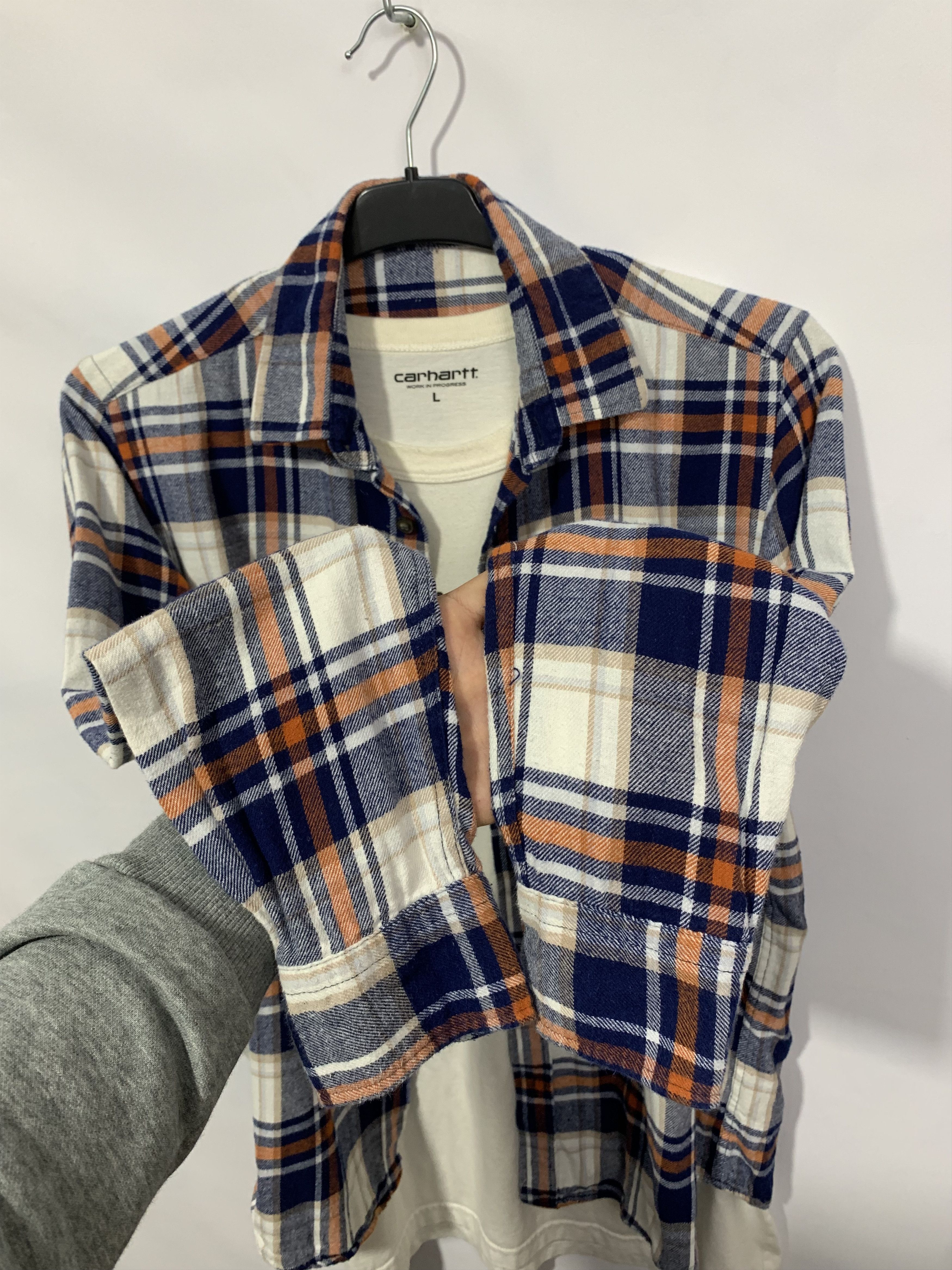 Flannel Vintage Flannel Plaid Shirt Travis style Size US S / EU 44-46 / 1 - 4 Thumbnail