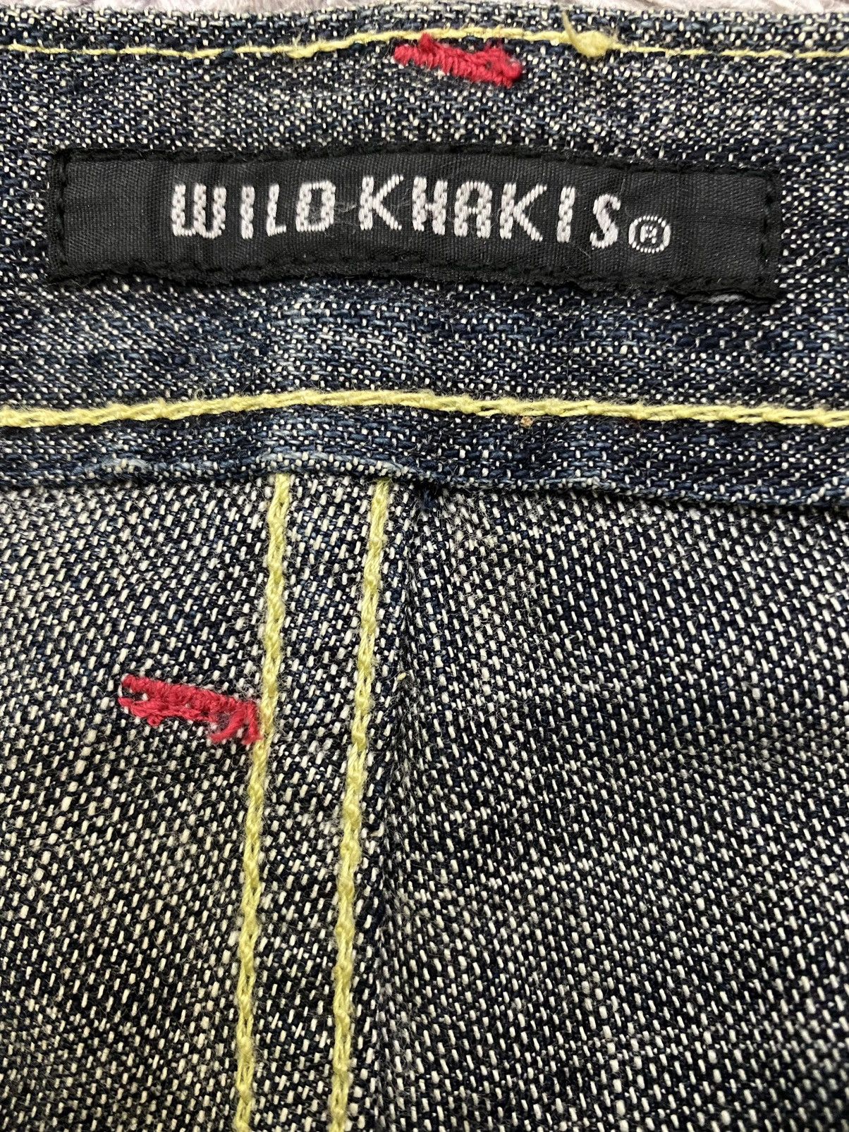 Art Comes First × Japanese Brand Wild Khakis Floral Denim Jeans Pant Size US 34 / EU 50 - 6 Thumbnail