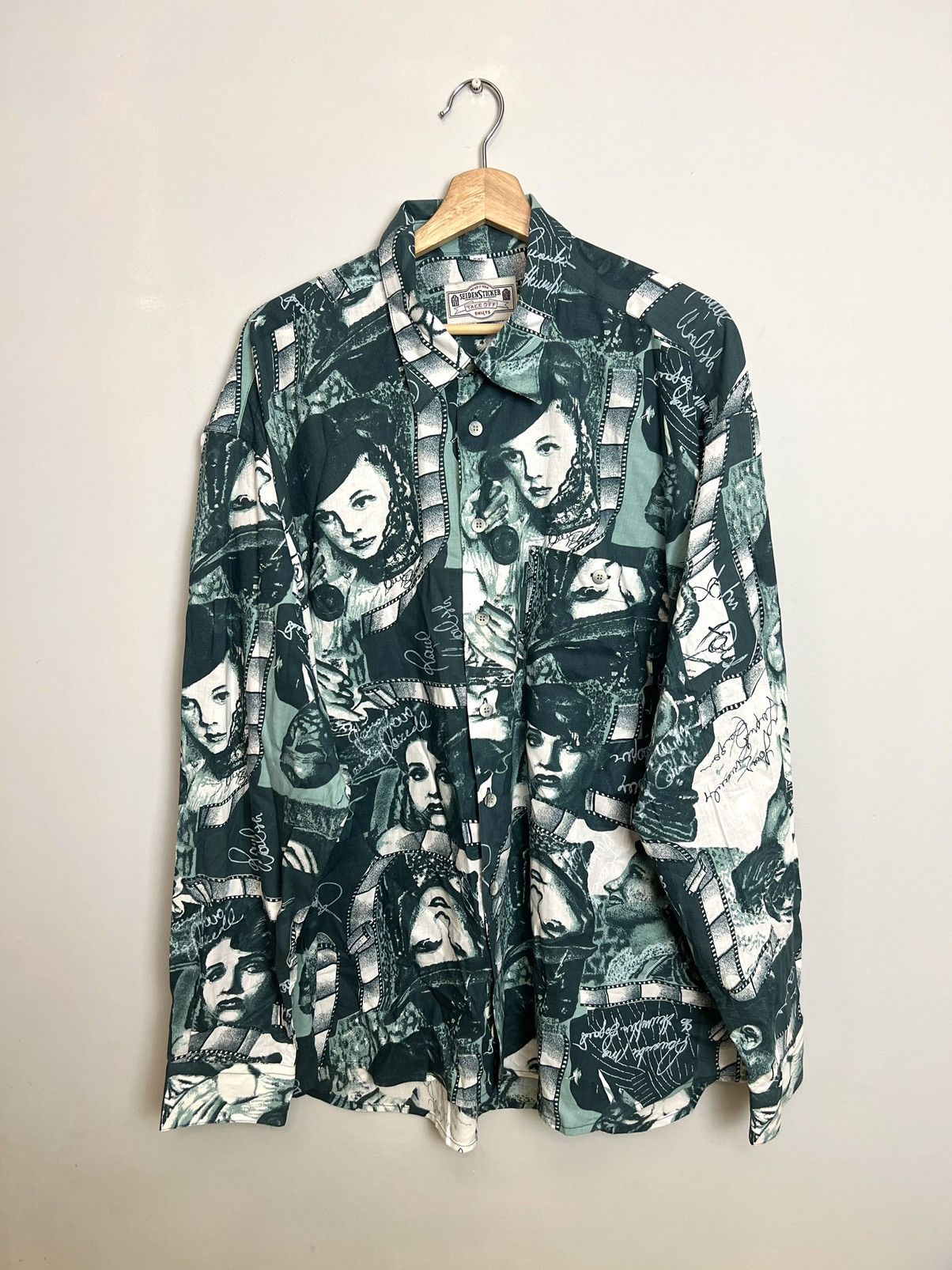 Japanese Brand Vintage Y2k Art Faces Fullprint Avant Garde Button Shirt Size US XXL / EU 58 / 5 - 1 Thumbnail
