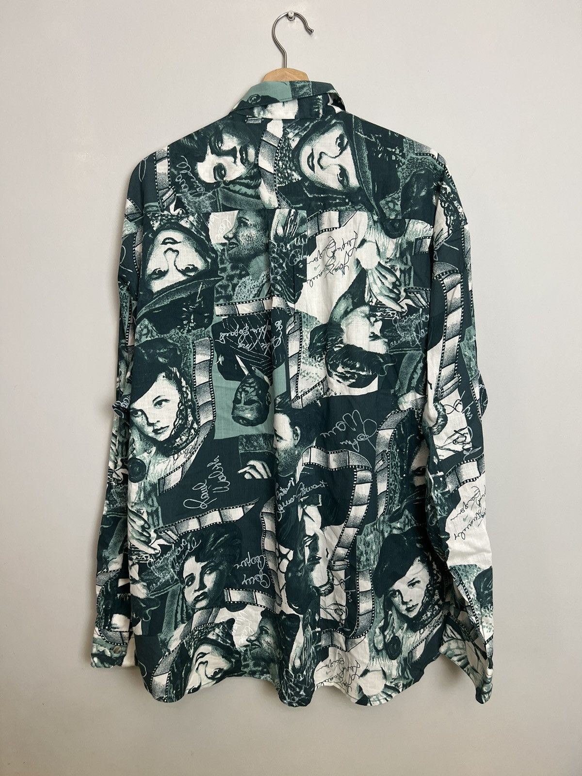 Japanese Brand Vintage Y2k Art Faces Fullprint Avant Garde Button Shirt Size US XXL / EU 58 / 5 - 2 Thumbnail
