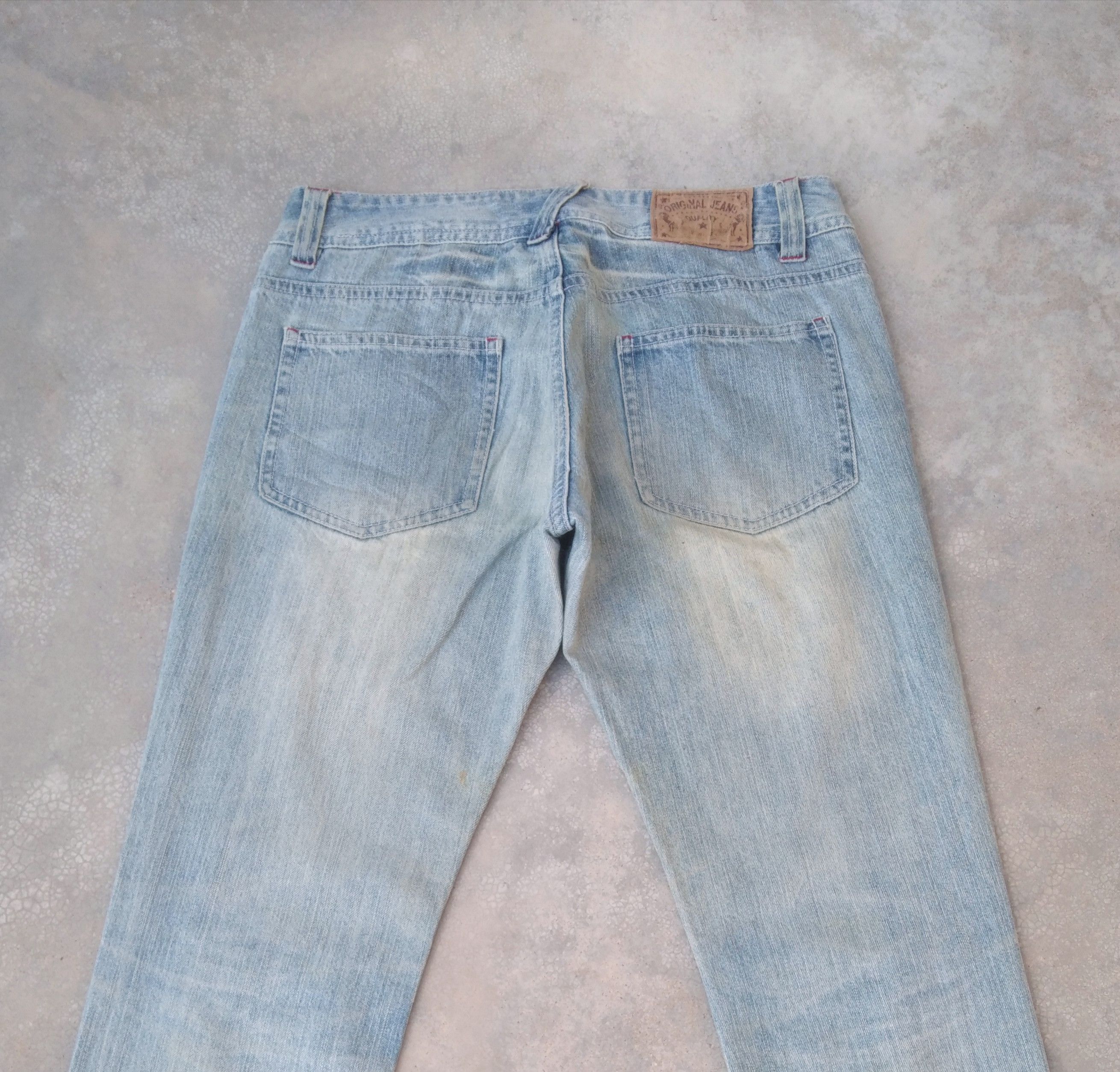 Japanese Brand × Jean × Vintage Colza Japanese Brand Rusty Wash Distressed Jeans 31x29 Size US 31 - 4 Thumbnail