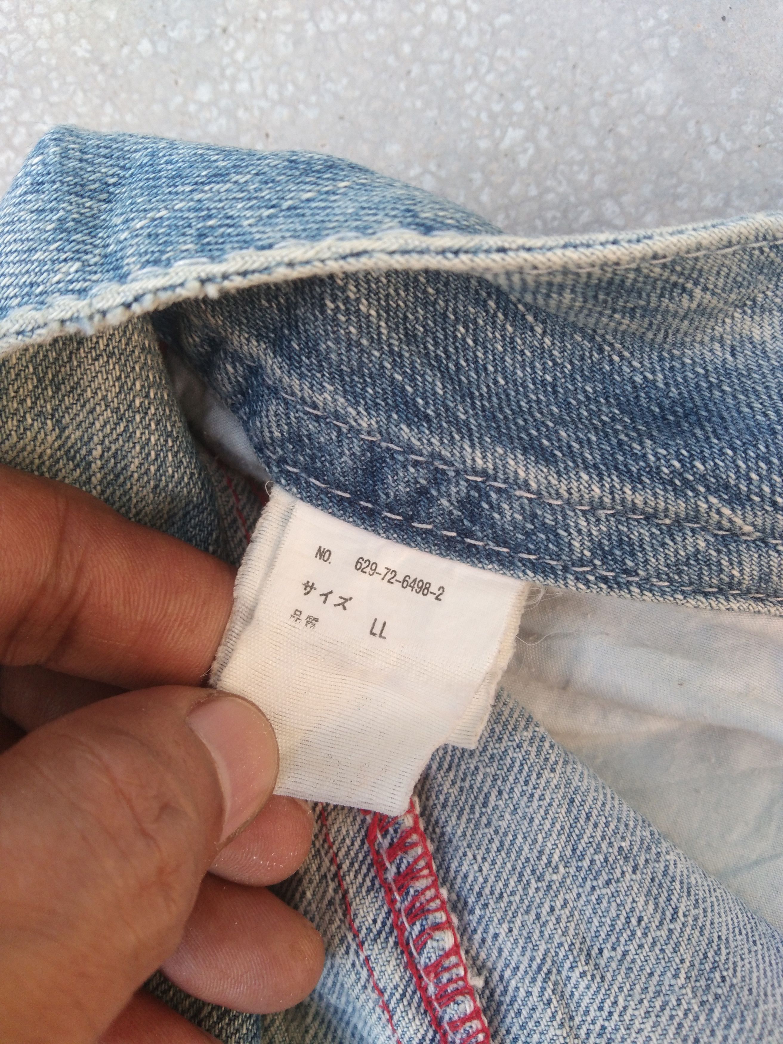 Japanese Brand × Jean × Vintage Colza Japanese Brand Rusty Wash Distressed Jeans 31x29 Size US 31 - 7 Thumbnail
