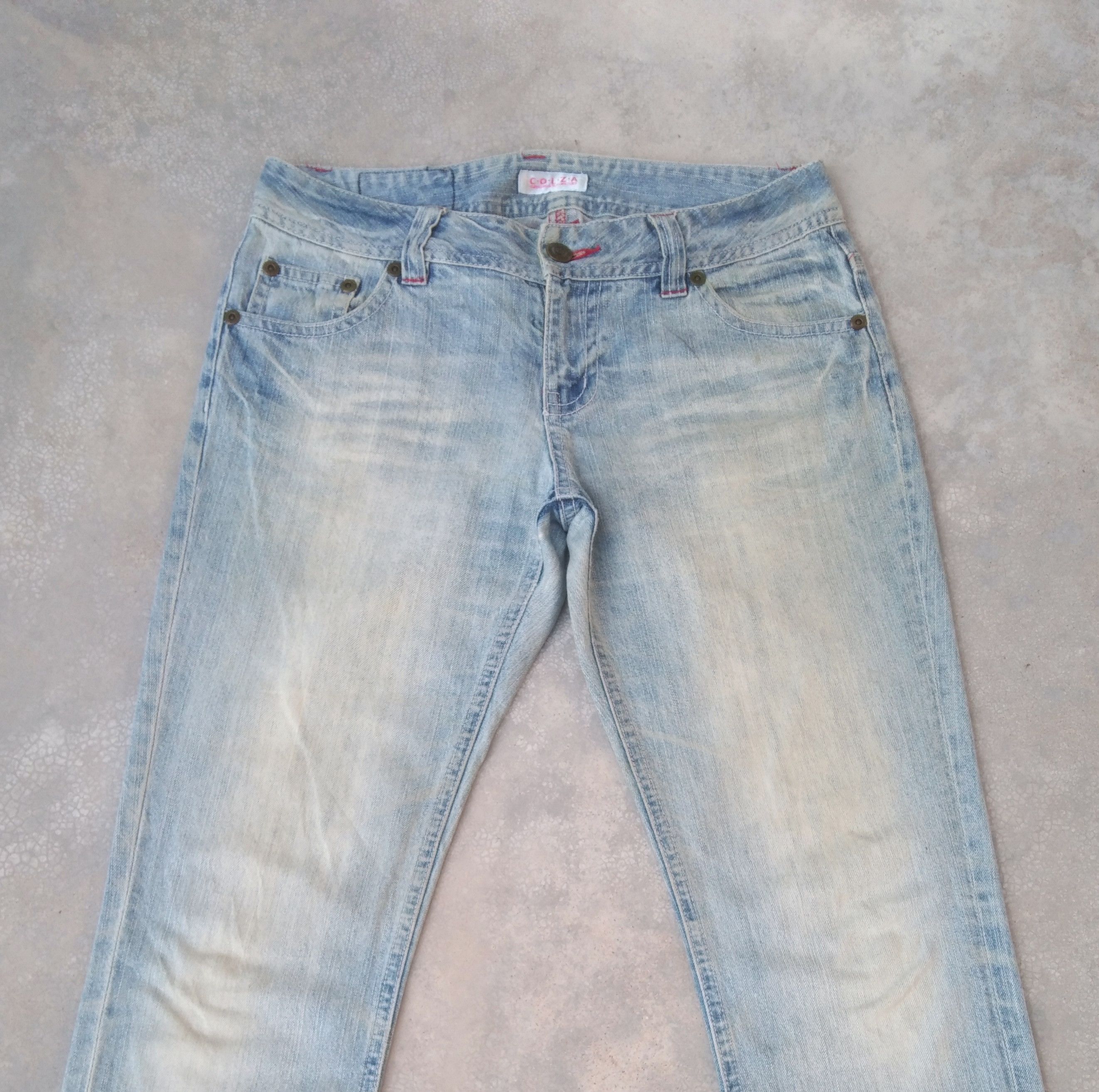 Japanese Brand × Jean × Vintage Colza Japanese Brand Rusty Wash Distressed Jeans 31x29 Size US 31 - 5 Thumbnail