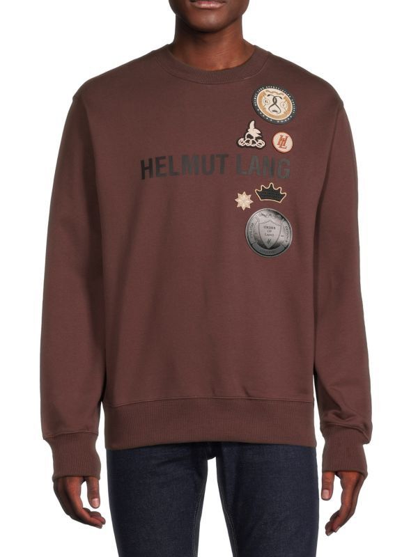 Helmut Lang Societas Logo Dropped Shoulders Sweatshirt Size US L / EU 52-54 / 3 - 1 Thumbnail
