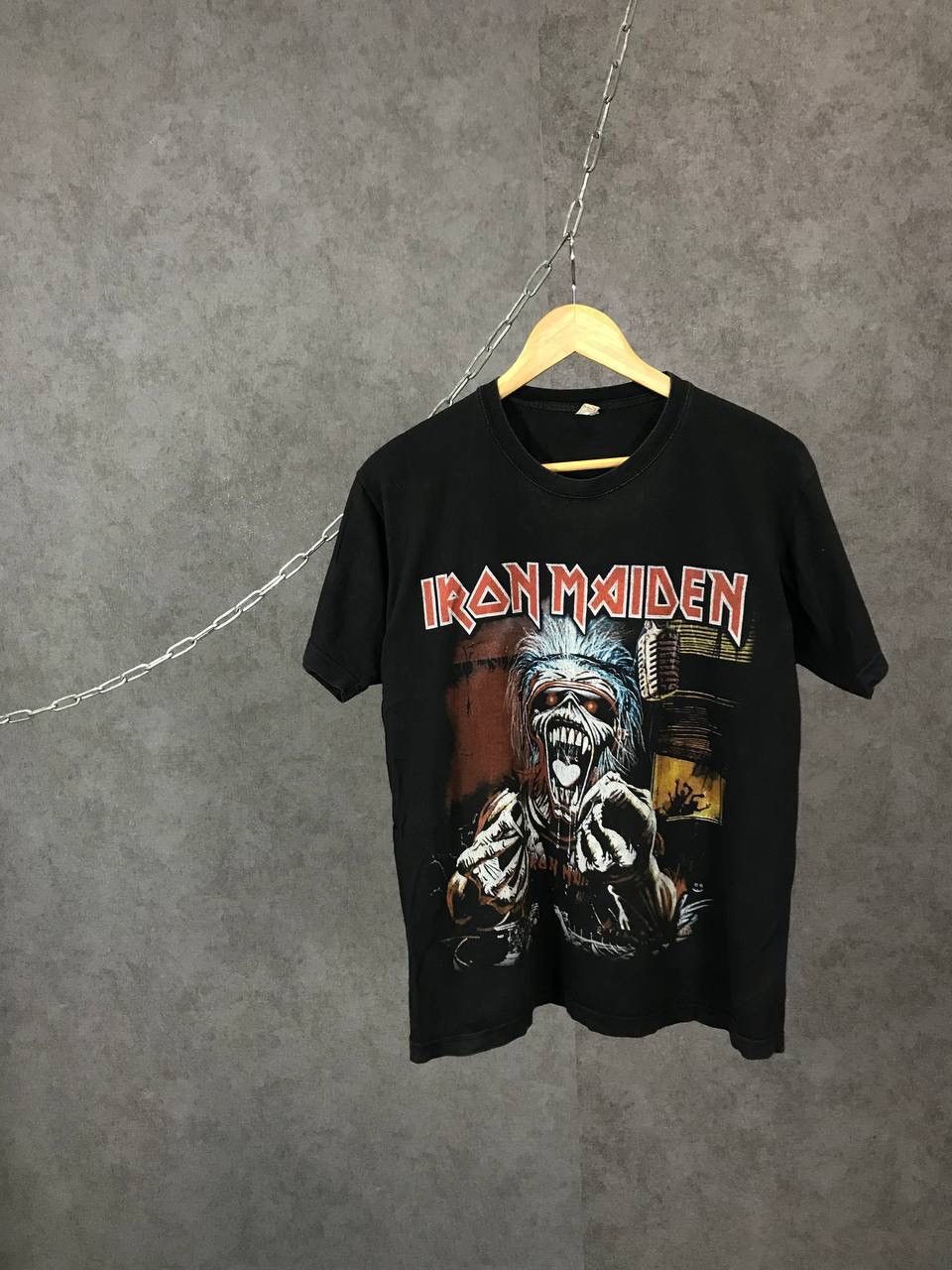 Band Tees × Iron Maiden × Vintage Iron Maiden vintage rock band overprinted tee Size US S / EU 44-46 / 1 - 1 Thumbnail